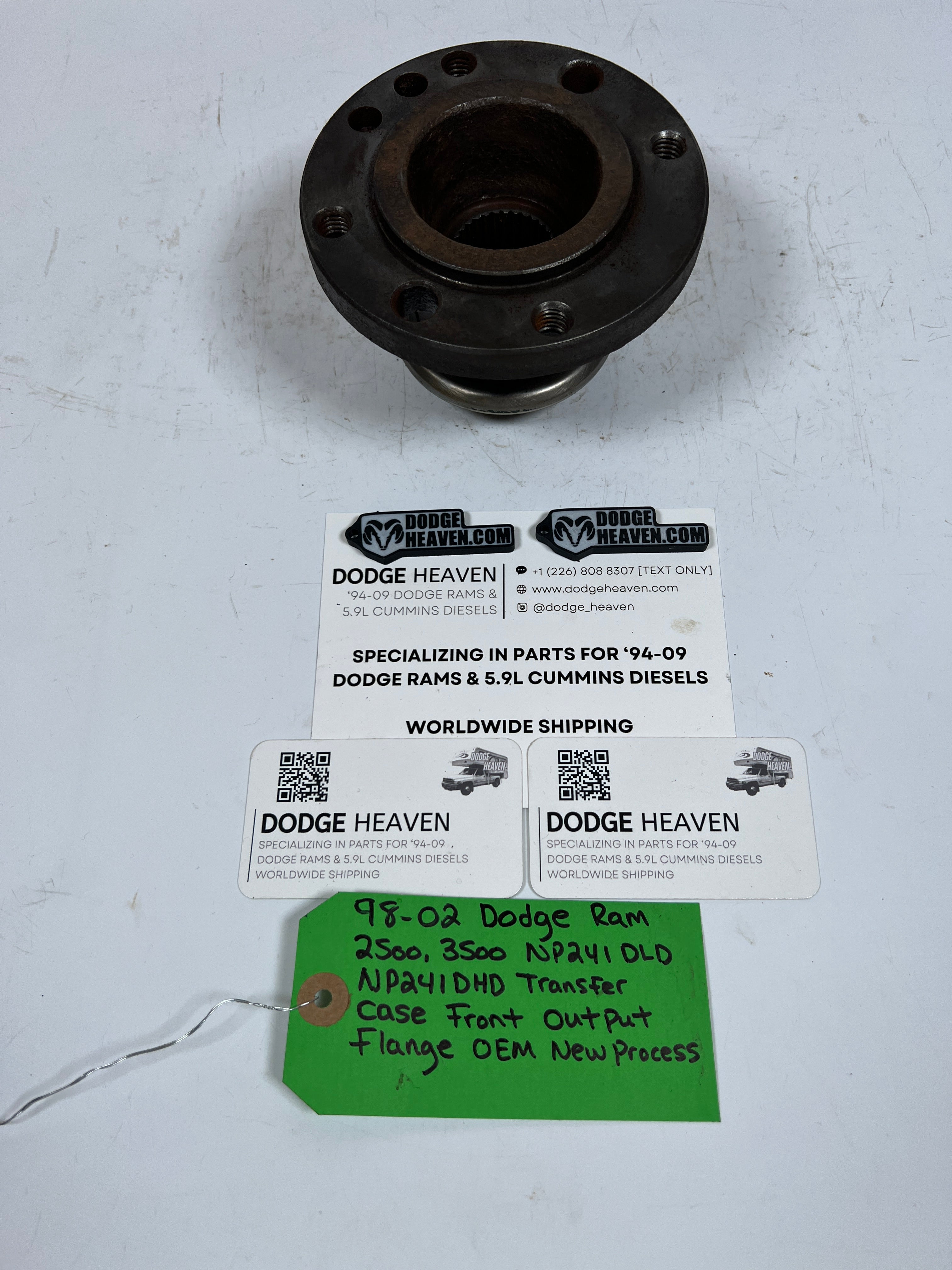 1998-2002 Dodge Ram NP241DLD NP241DHD Transfer Case Front Output Flange