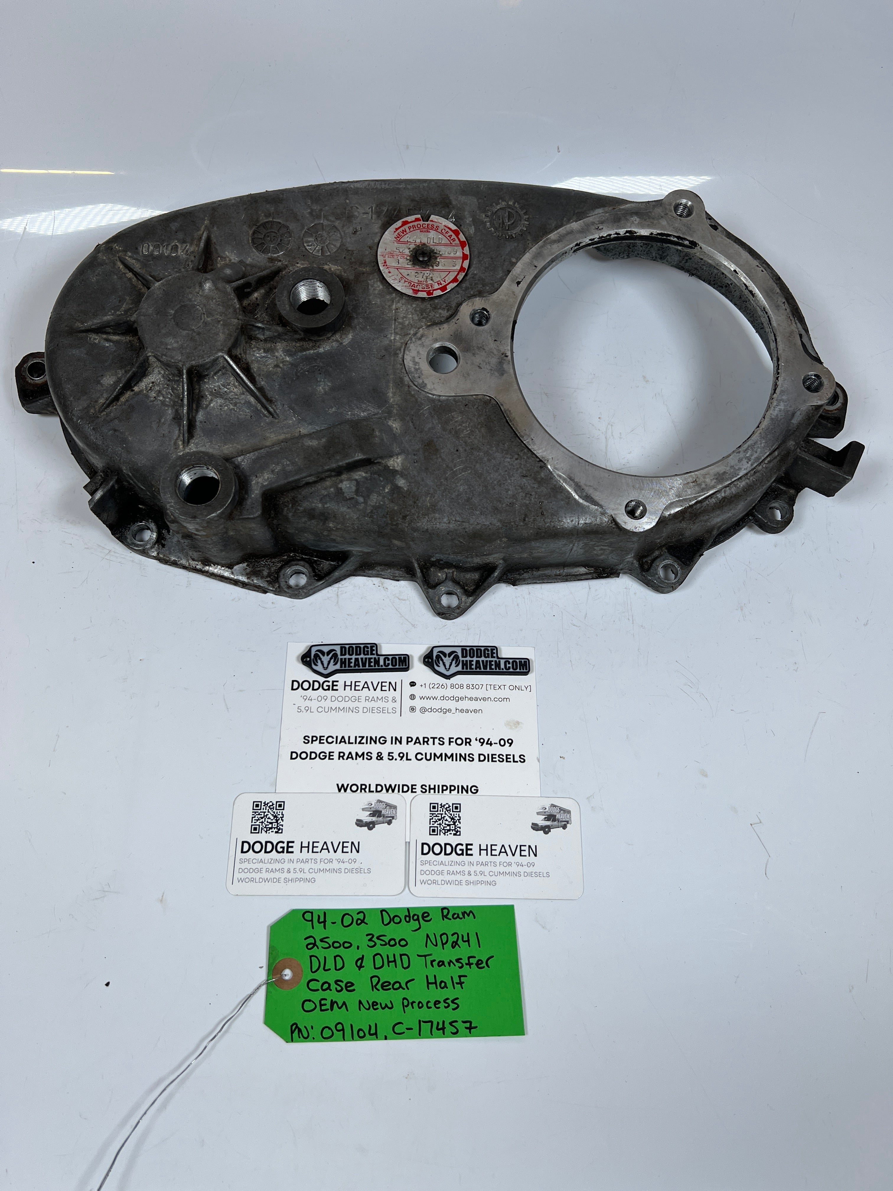 1994-2002 Dodge Ram 2500 3500 NP241DLD NP241DHD Transfer Case Rear Half Case