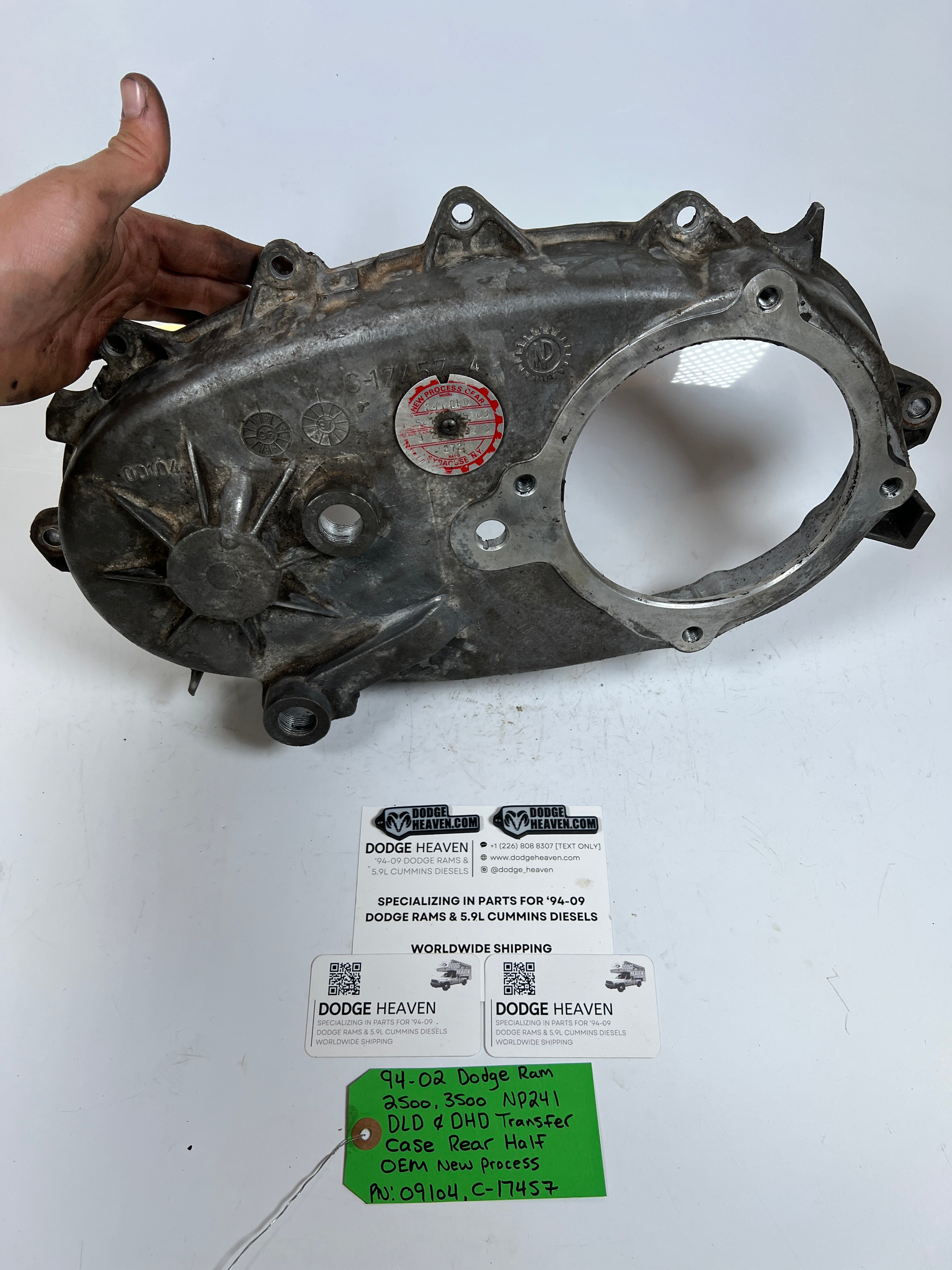 1994-2002 Dodge Ram 2500 3500 NP241DLD NP241DHD Transfer Case Rear Half Case