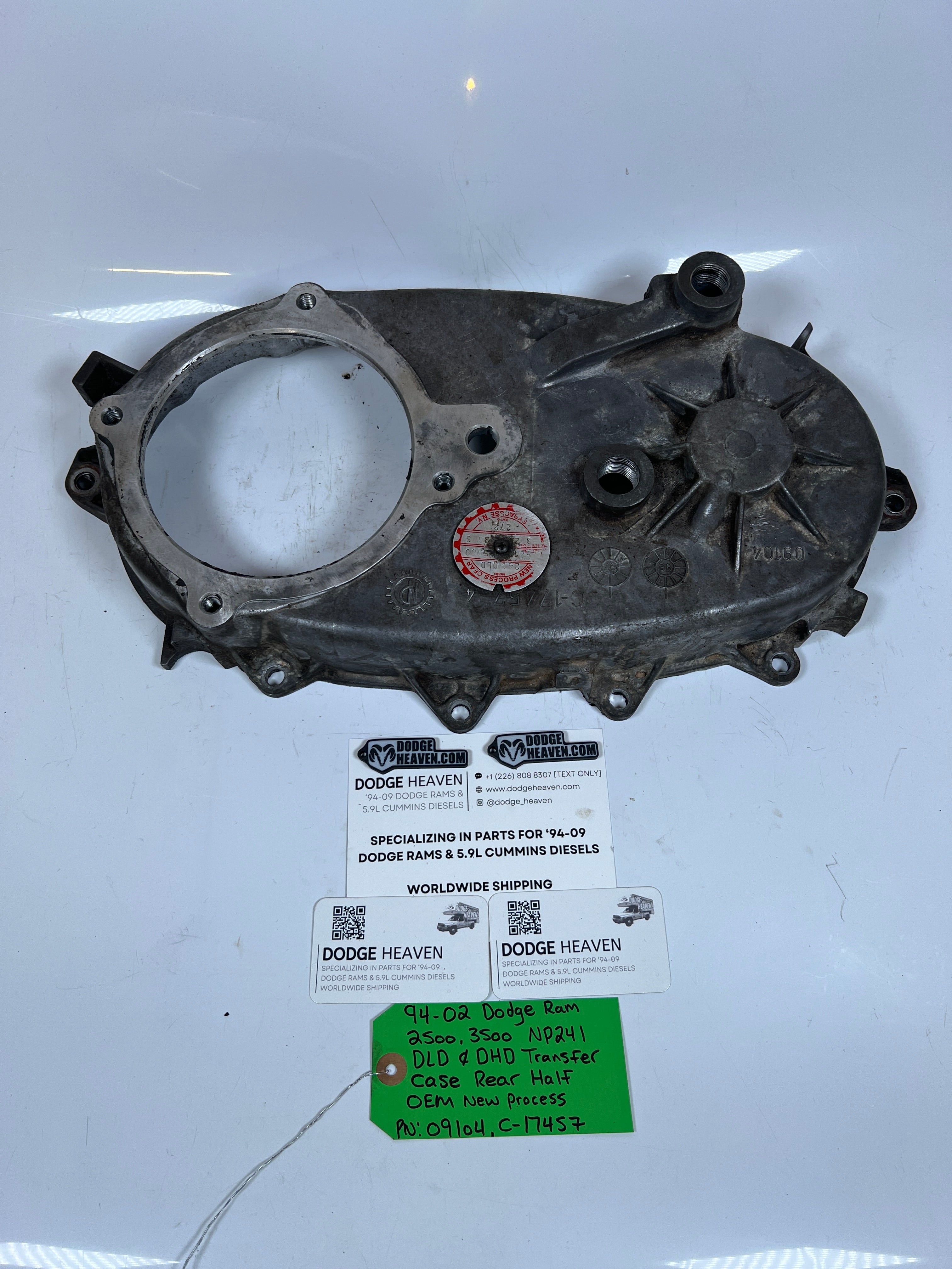 1994-2002 Dodge Ram 2500 3500 NP241DLD NP241DHD Transfer Case Rear Half Case