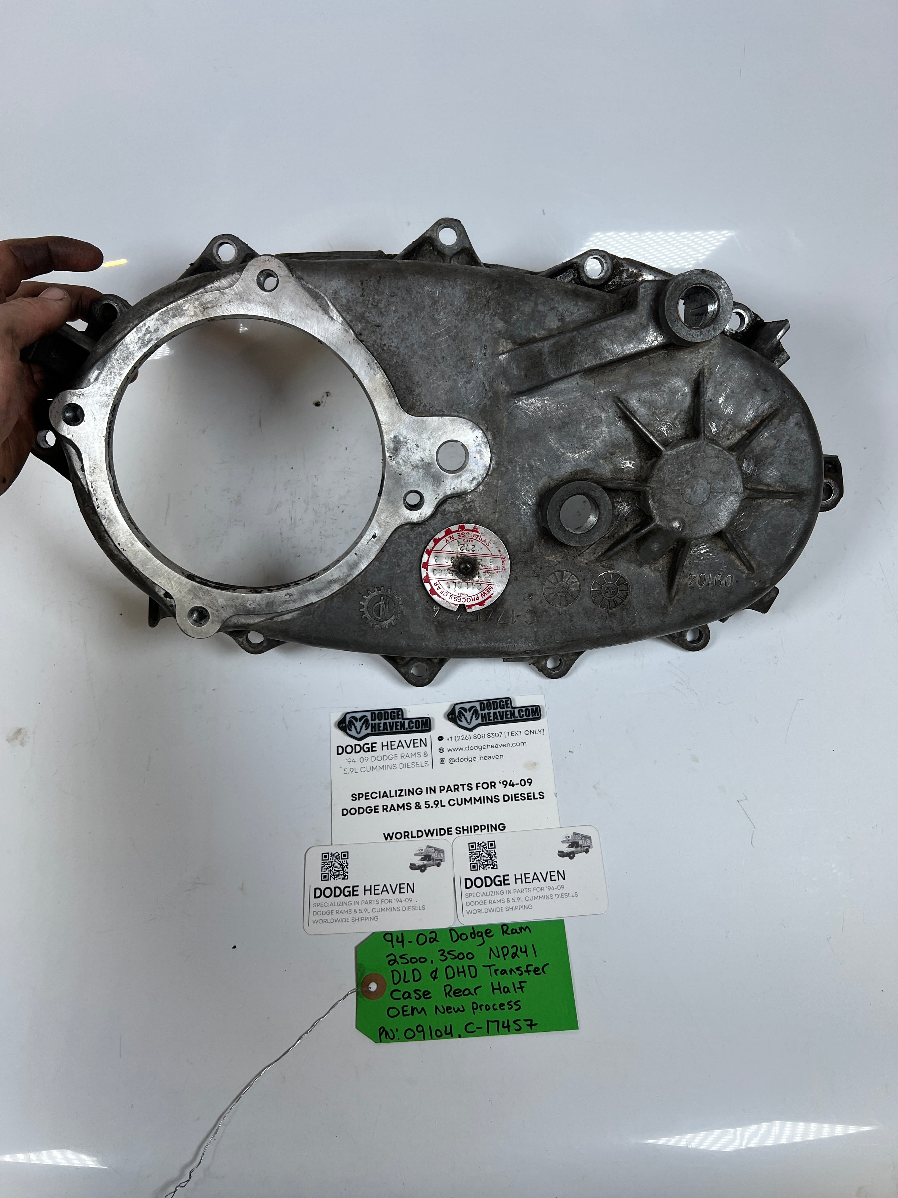 1994-2002 Dodge Ram 2500 3500 NP241DLD NP241DHD Transfer Case Rear Half Case