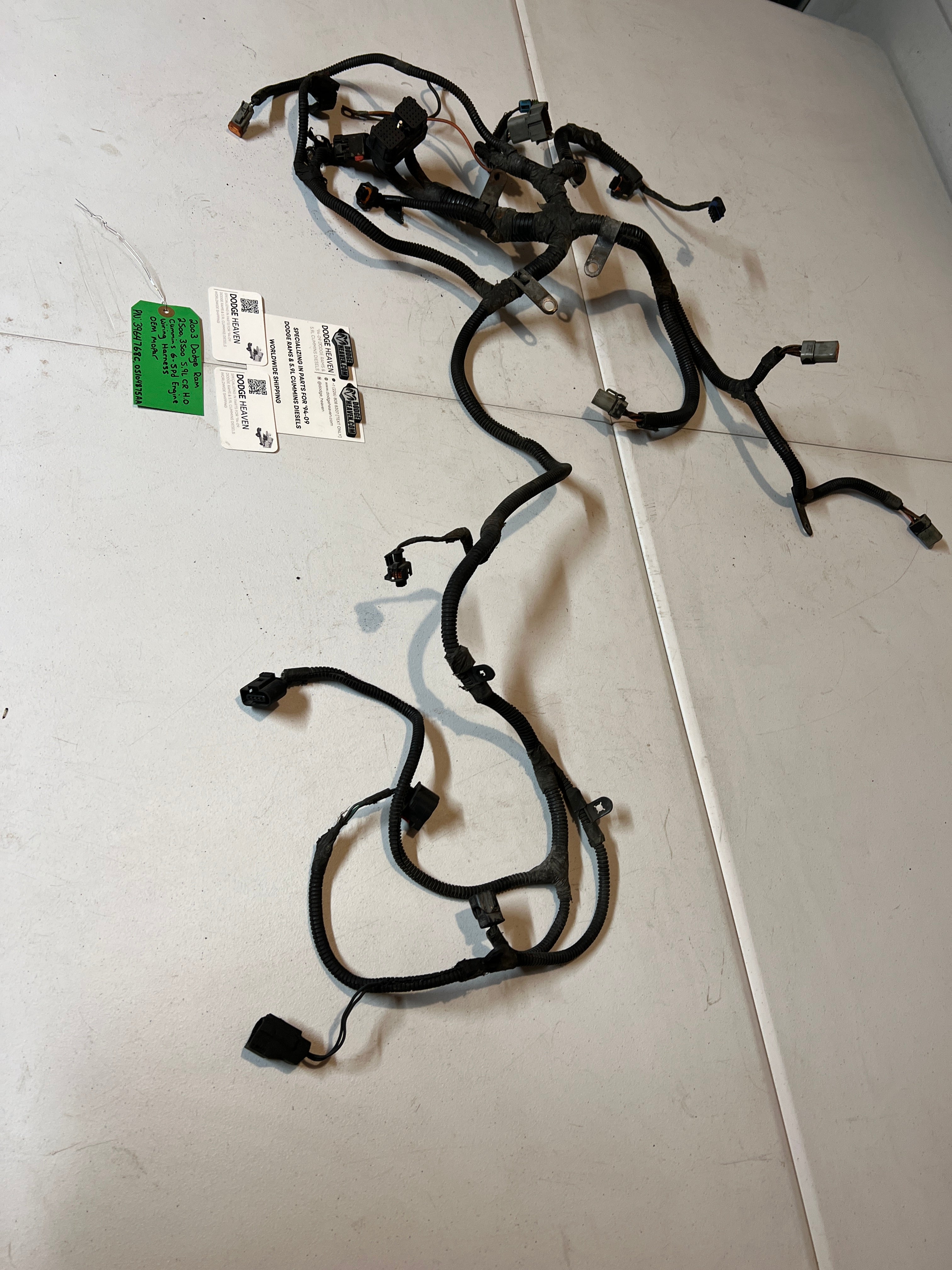 2003-2003 Dodge Ram 2500 3500 5.9L Cummins 6-SPD Engine Wiring Harness