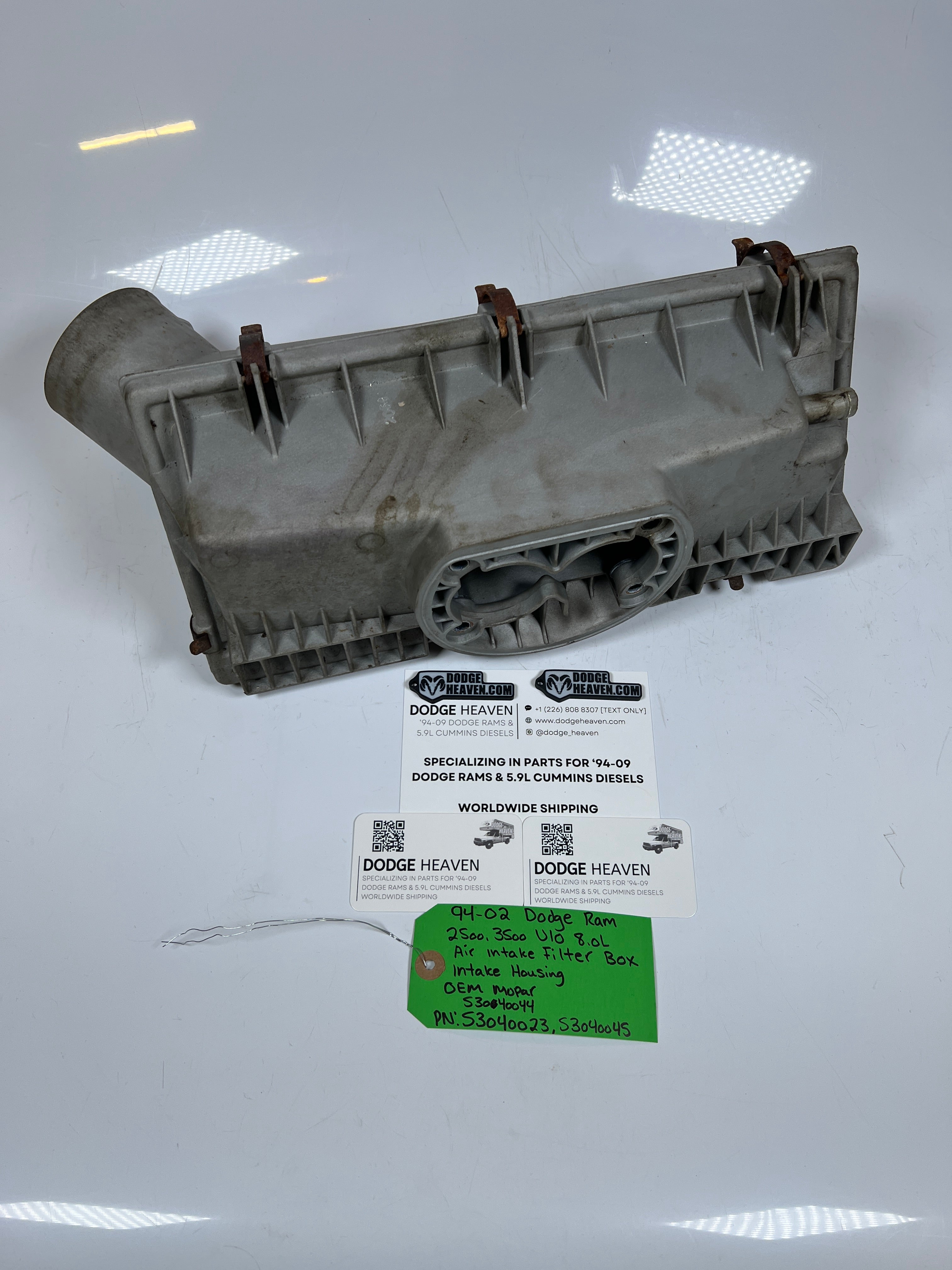 1994-2002 Dodge Ram 2500 3500 V10 8.0L Air Intake Filter Box Intake Housing