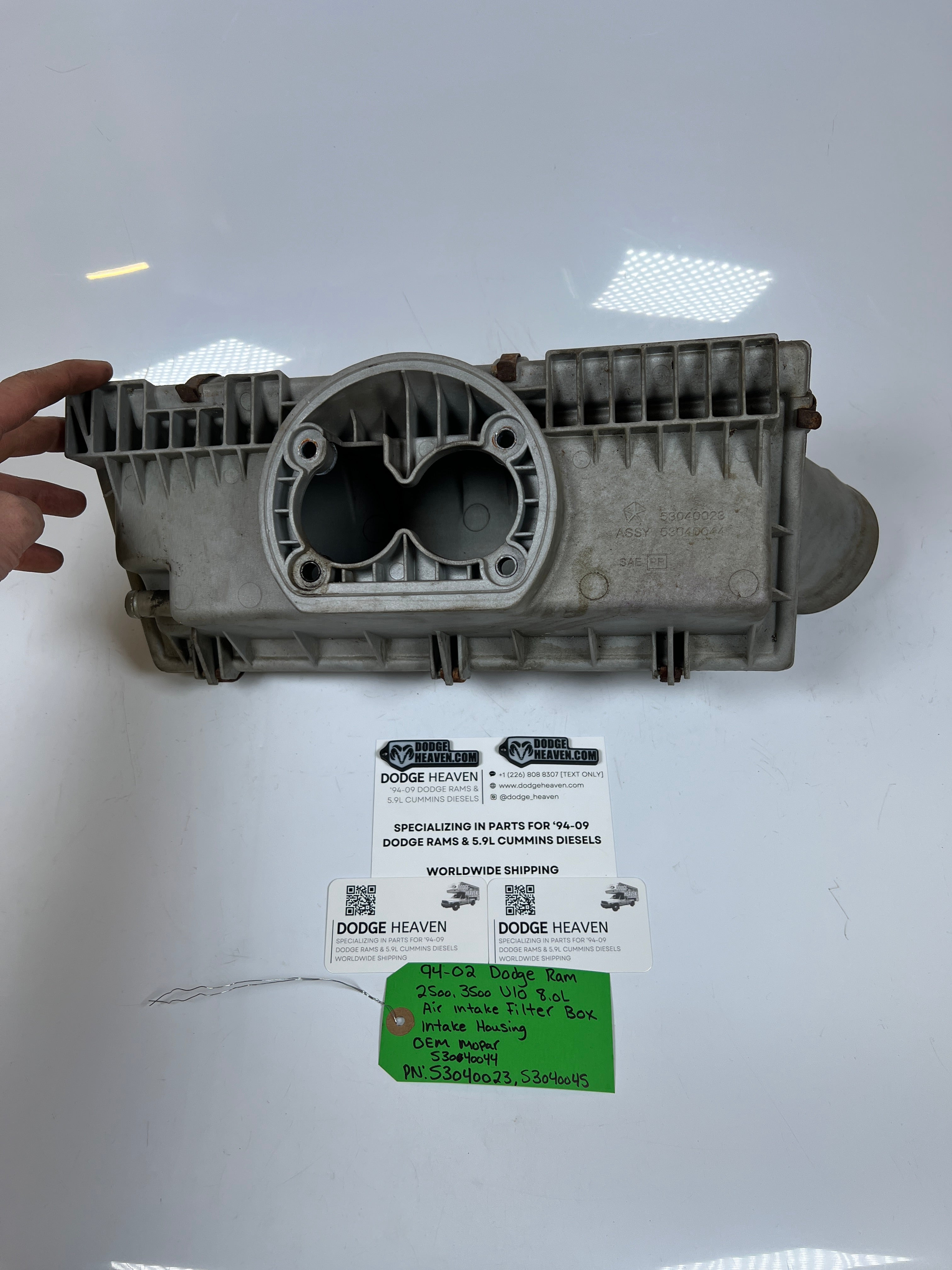 1994-2002 Dodge Ram 2500 3500 V10 8.0L Air Intake Filter Box Intake Housing