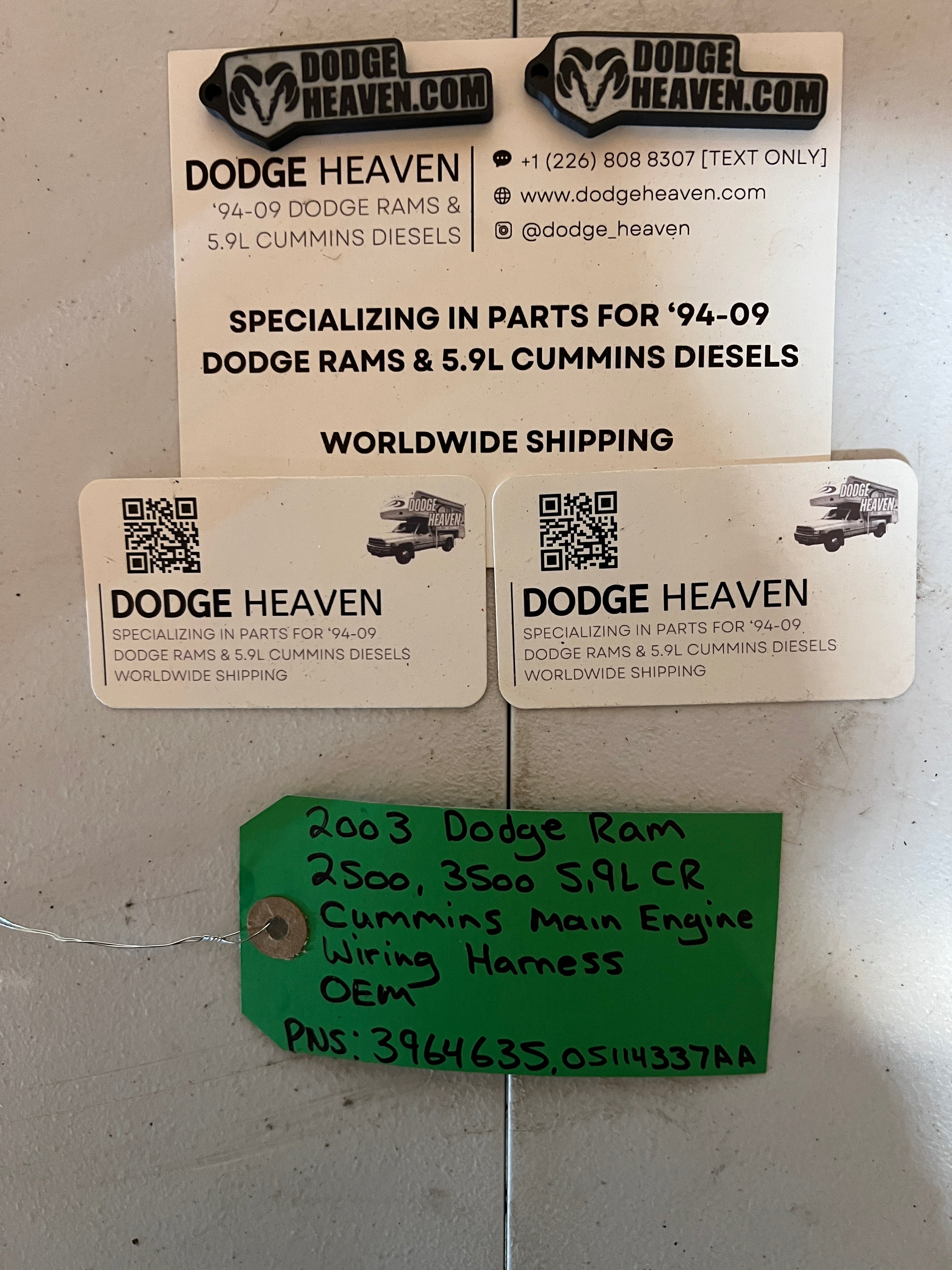 2003-2003 Dodge Ram 2500 3500 5.9L Cummins Wiring Harness