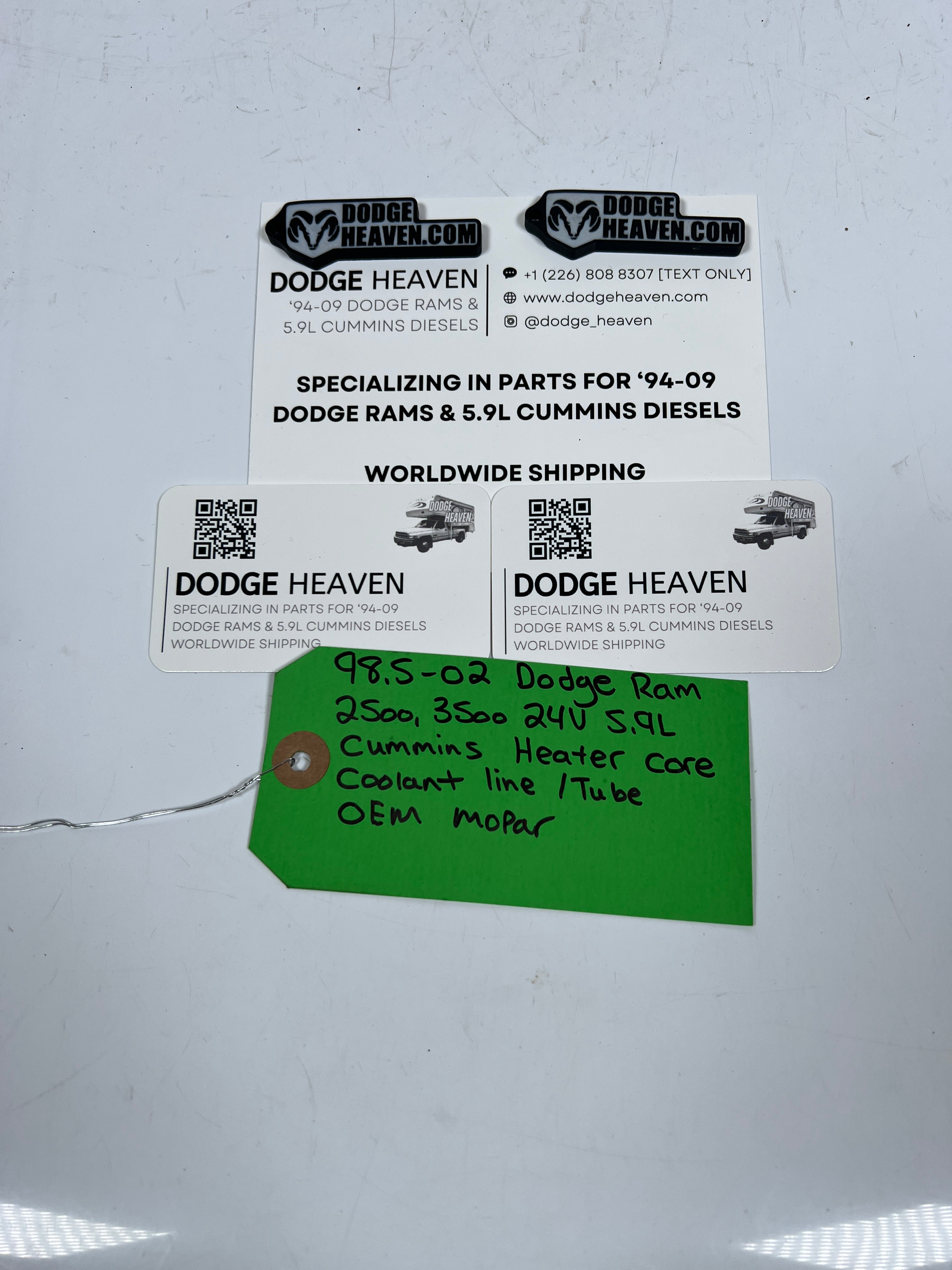 1998.5-2002 Dodge Ram 24 Valve 5.9L Cummins Heater Core Coolant Line