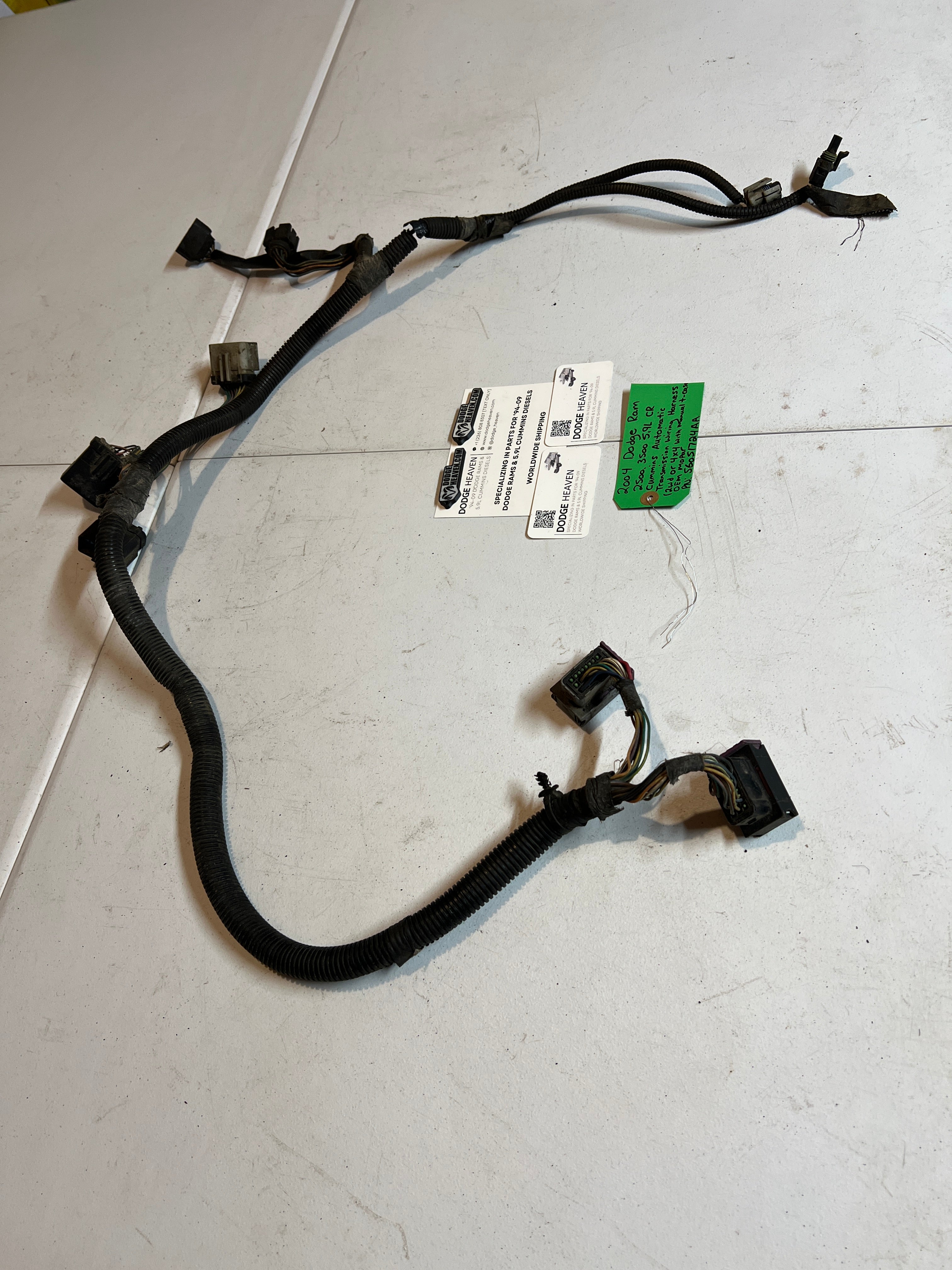 2004-2004 Dodge Ram 2500 3500 5.9L Cummins Auto Transmission Wiring Harness