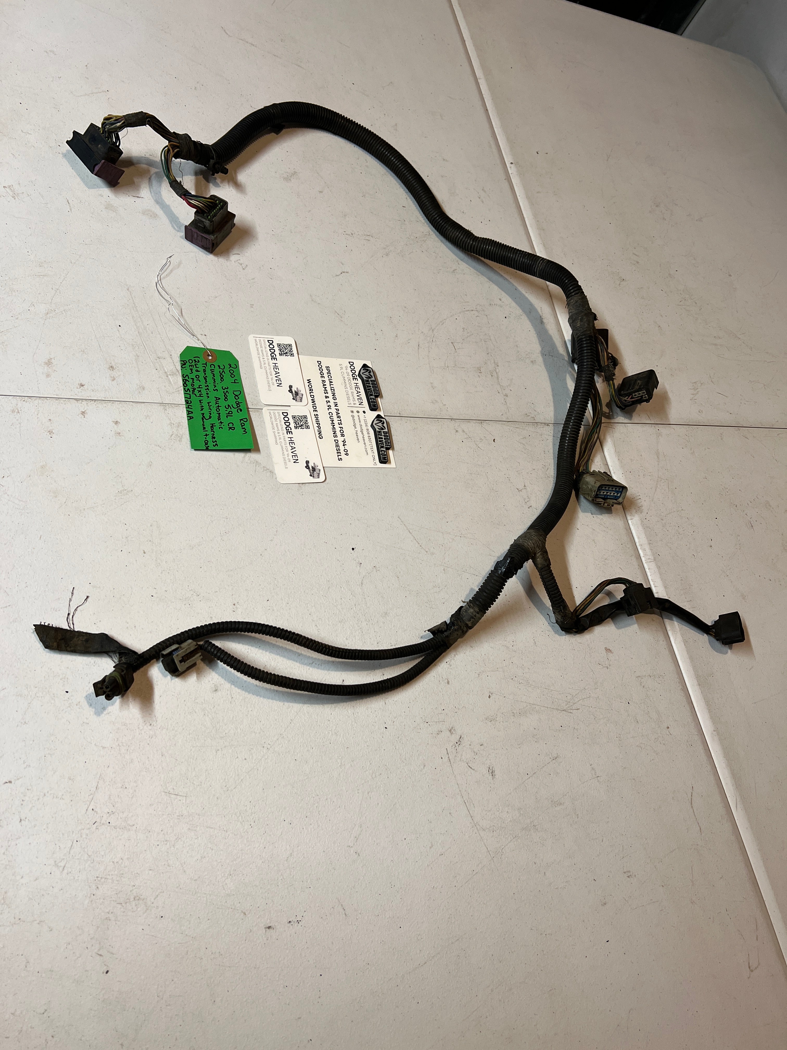 2004-2004 Dodge Ram 2500 3500 5.9L Cummins Auto Transmission Wiring Harness