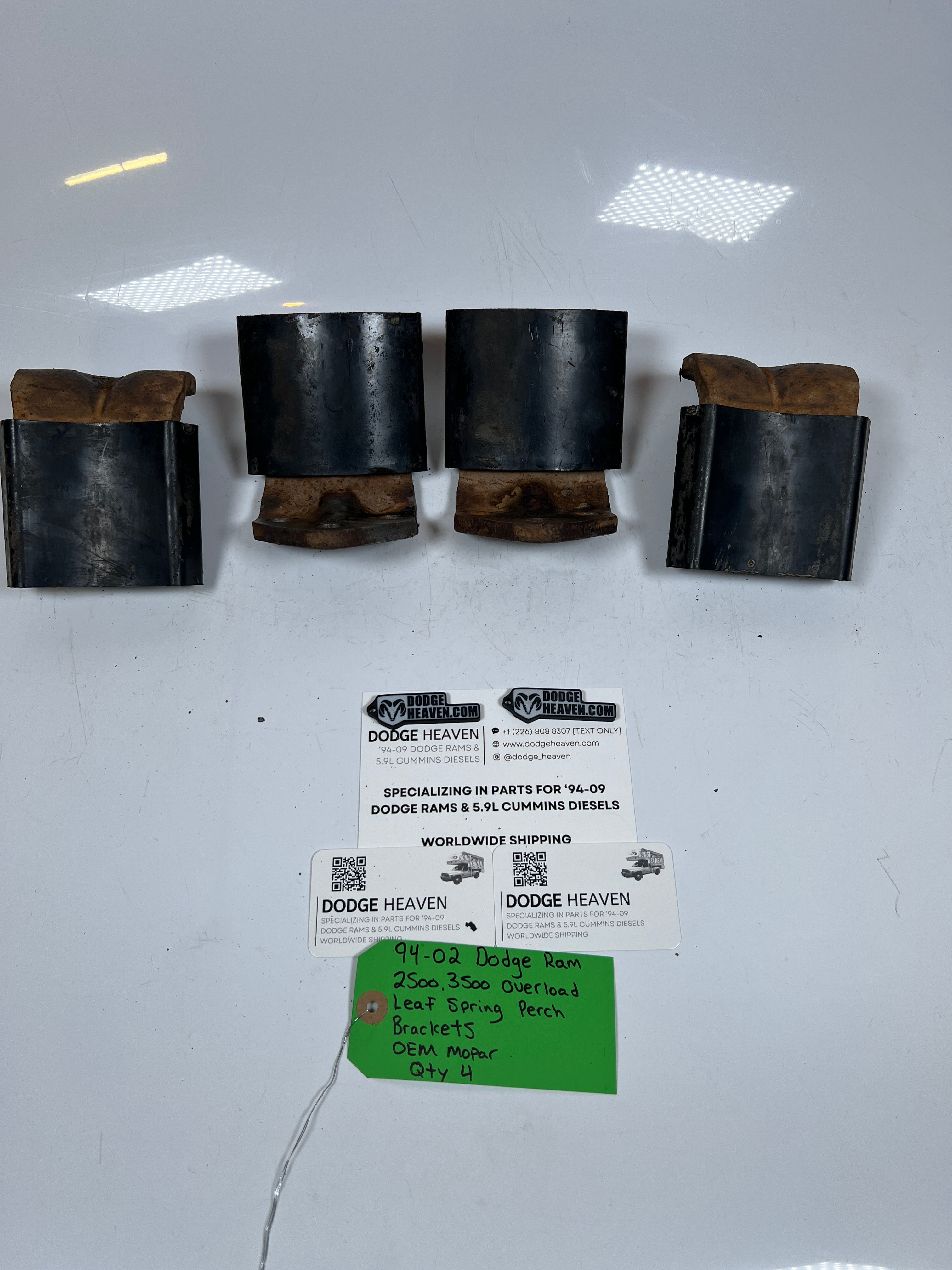 1994-2002 Dodge Ram 2500 3500 Overload Leaf Spring Perch Brackets QTY 4