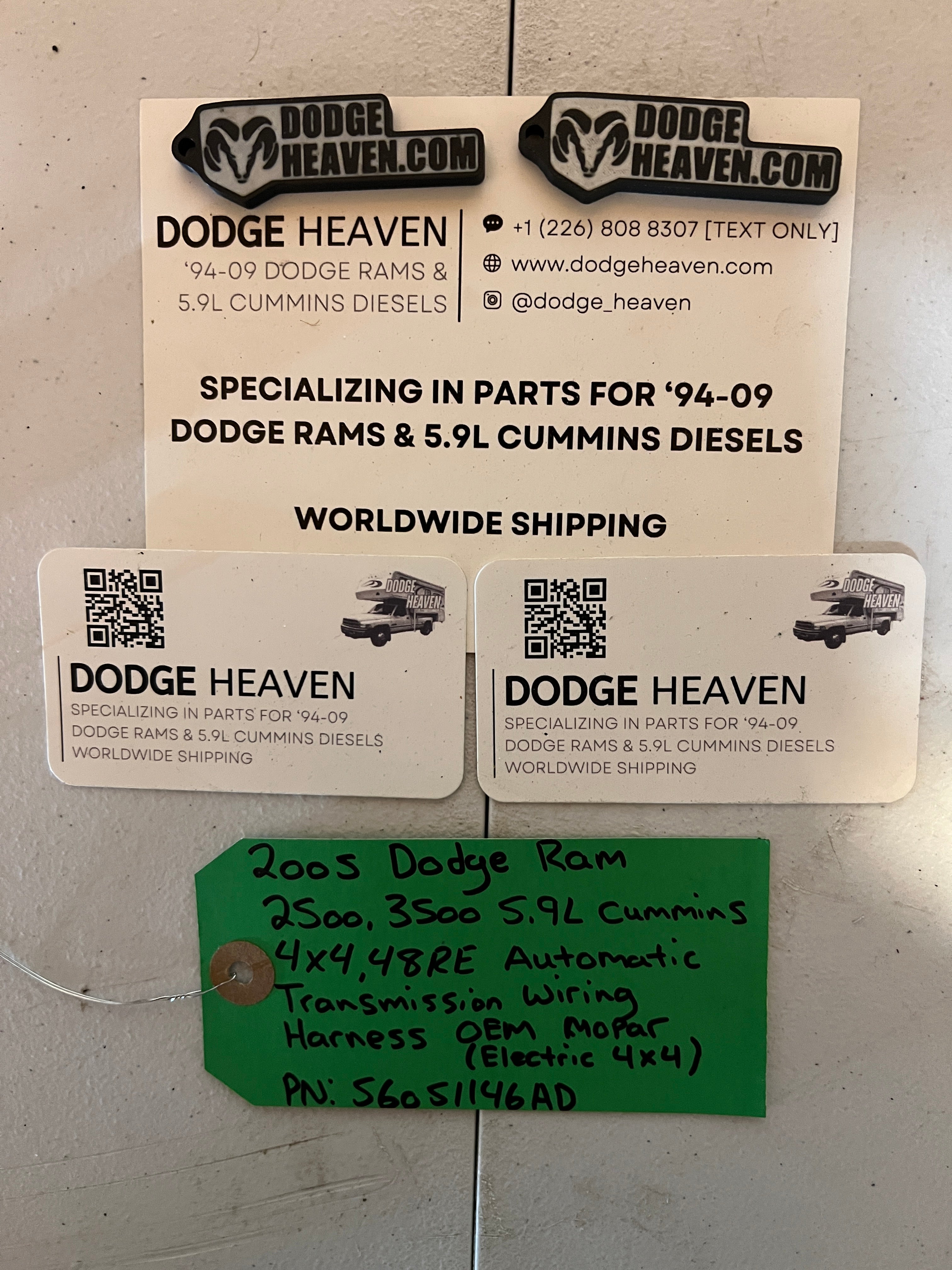 2005-2005 Dodge Ram 5.9L Cummins Automatic Transmission Wiring Harness