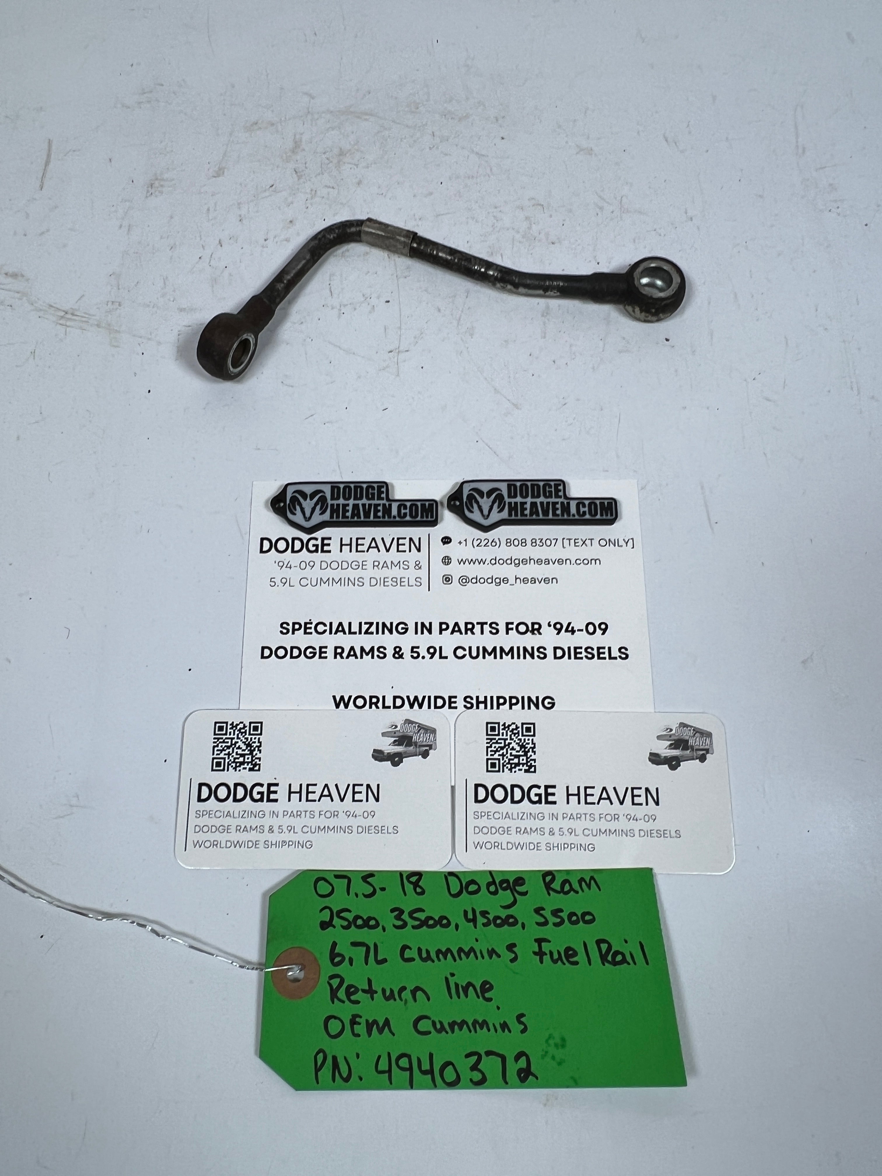 2007.5-2018 Dodge Ram 6.7L Cummins Fuel Rail Return Line OEM Cummins