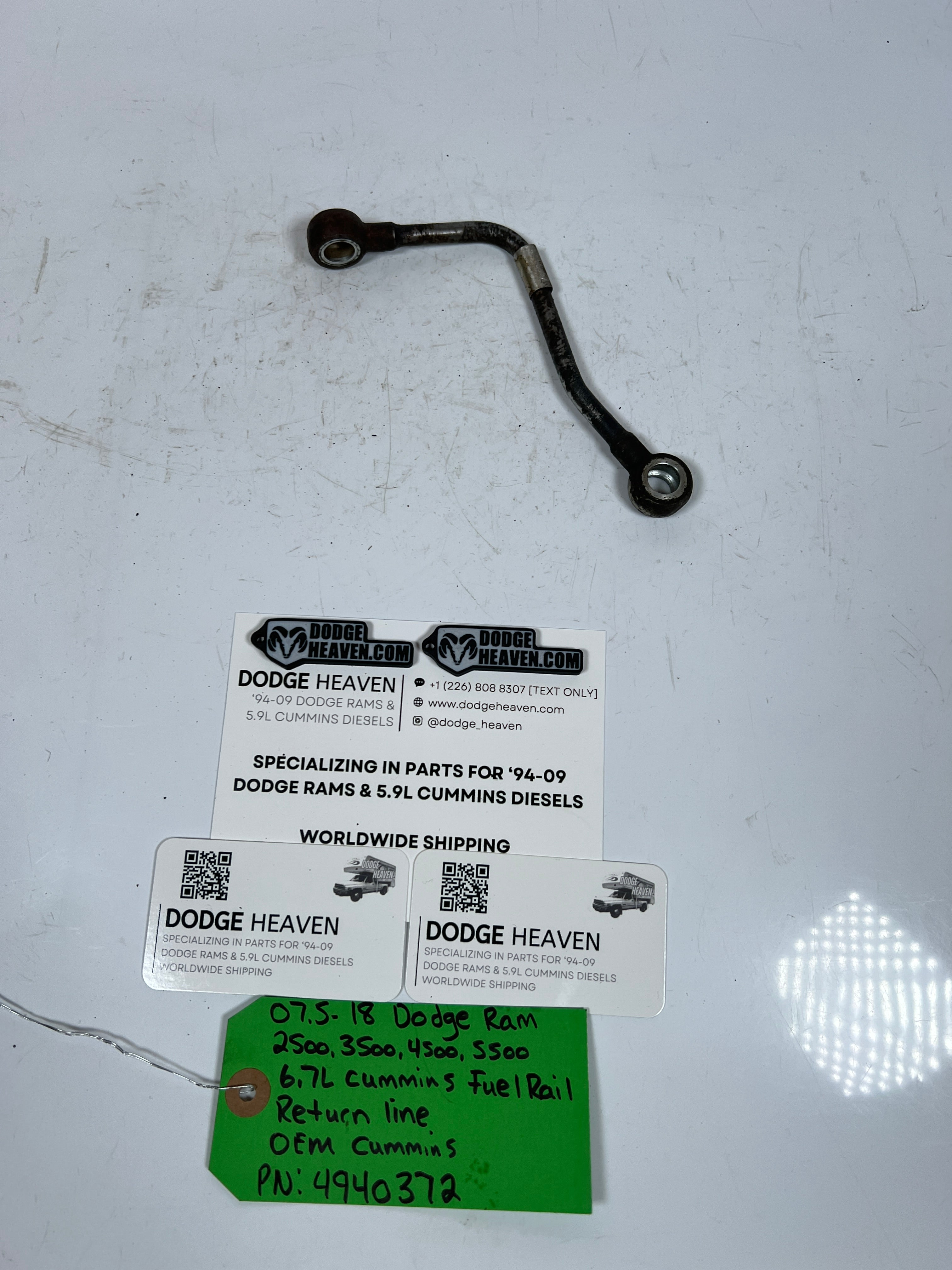 2007.5-2018 Dodge Ram 6.7L Cummins Fuel Rail Return Line OEM Cummins