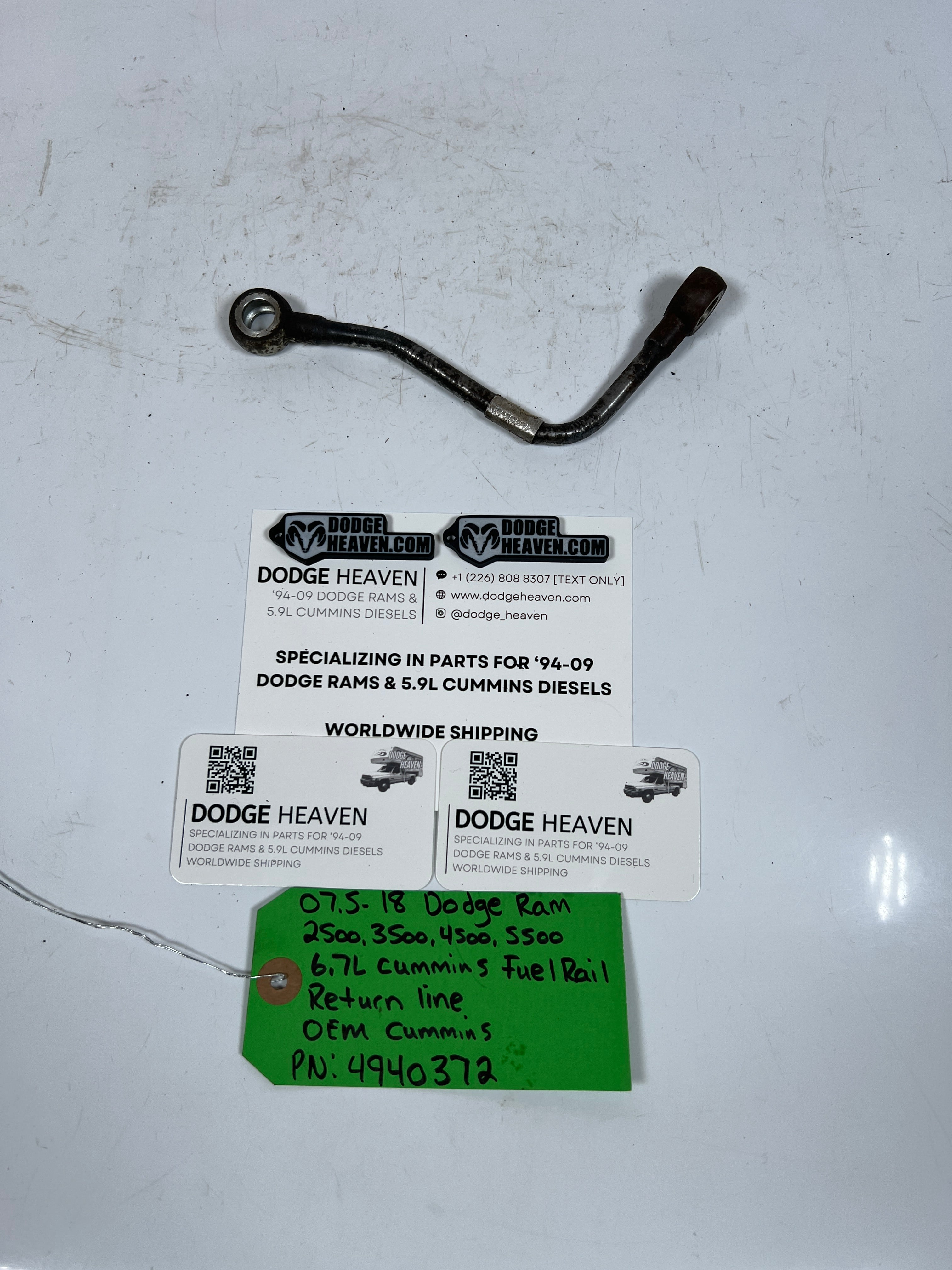 2007.5-2018 Dodge Ram 6.7L Cummins Fuel Rail Return Line OEM Cummins