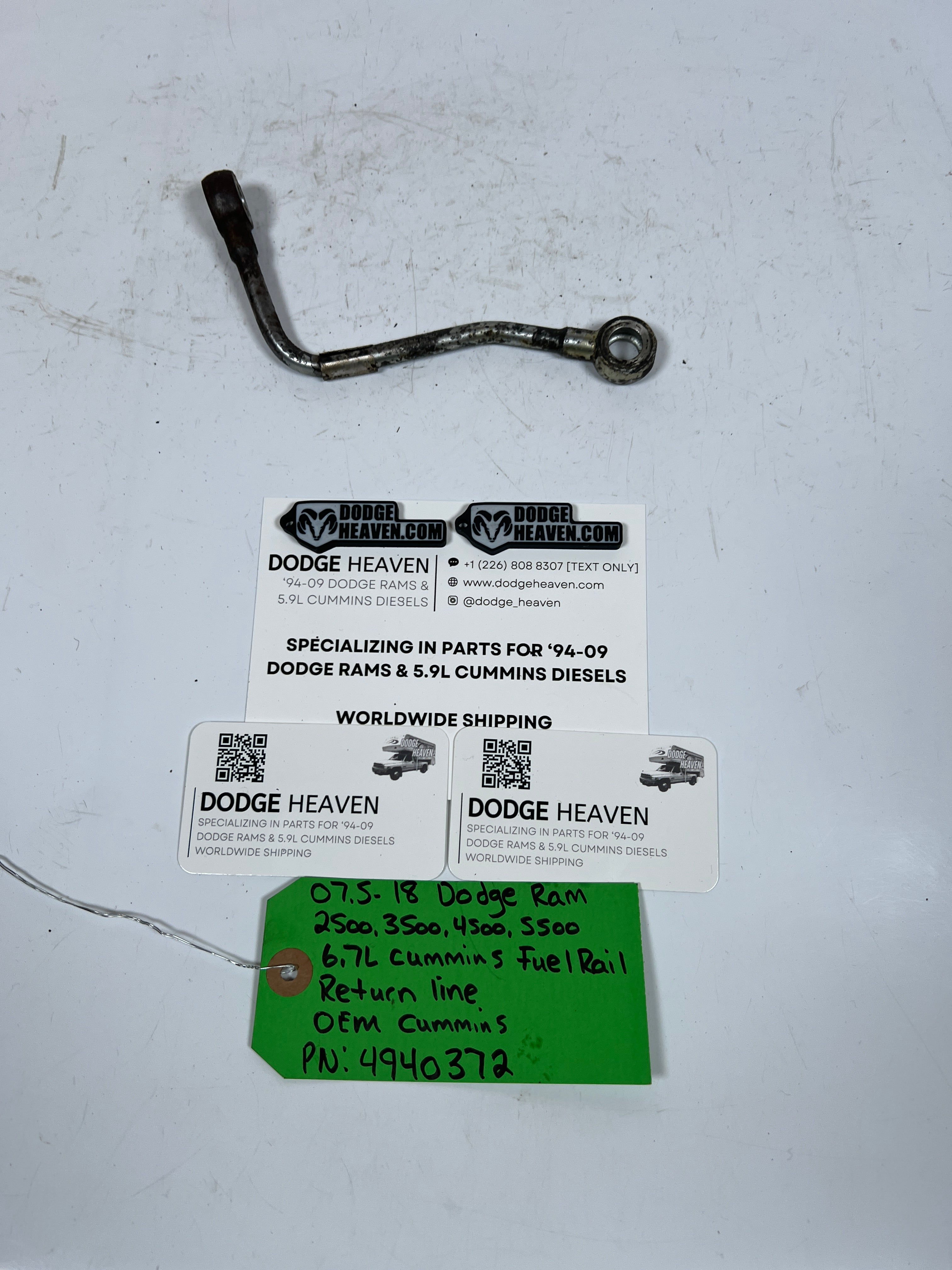 2007.5-2018 Dodge Ram 6.7L Cummins Fuel Rail Return Line OEM Cummins