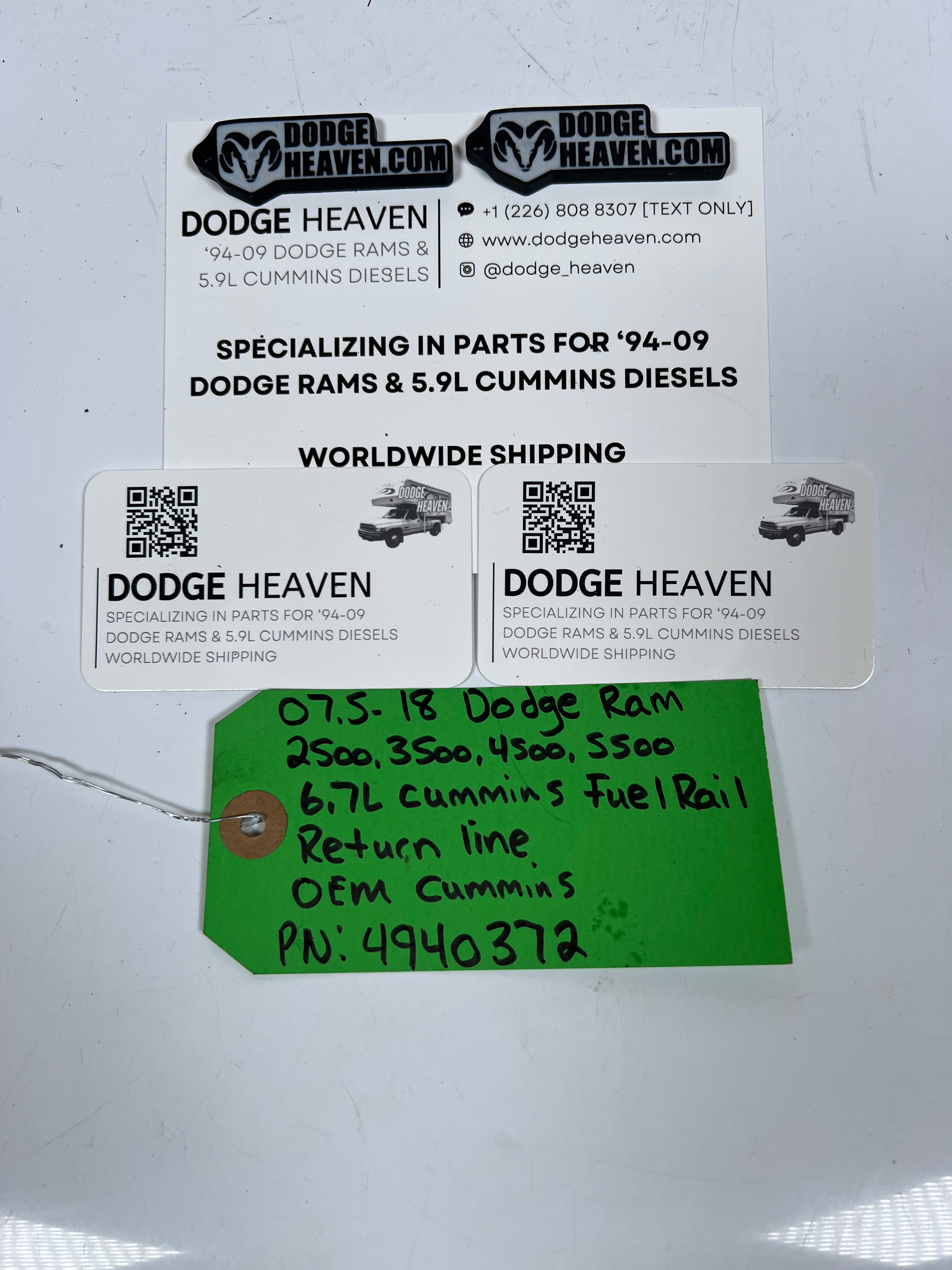 2007.5-2018 Dodge Ram 6.7L Cummins Fuel Rail Return Line OEM Cummins