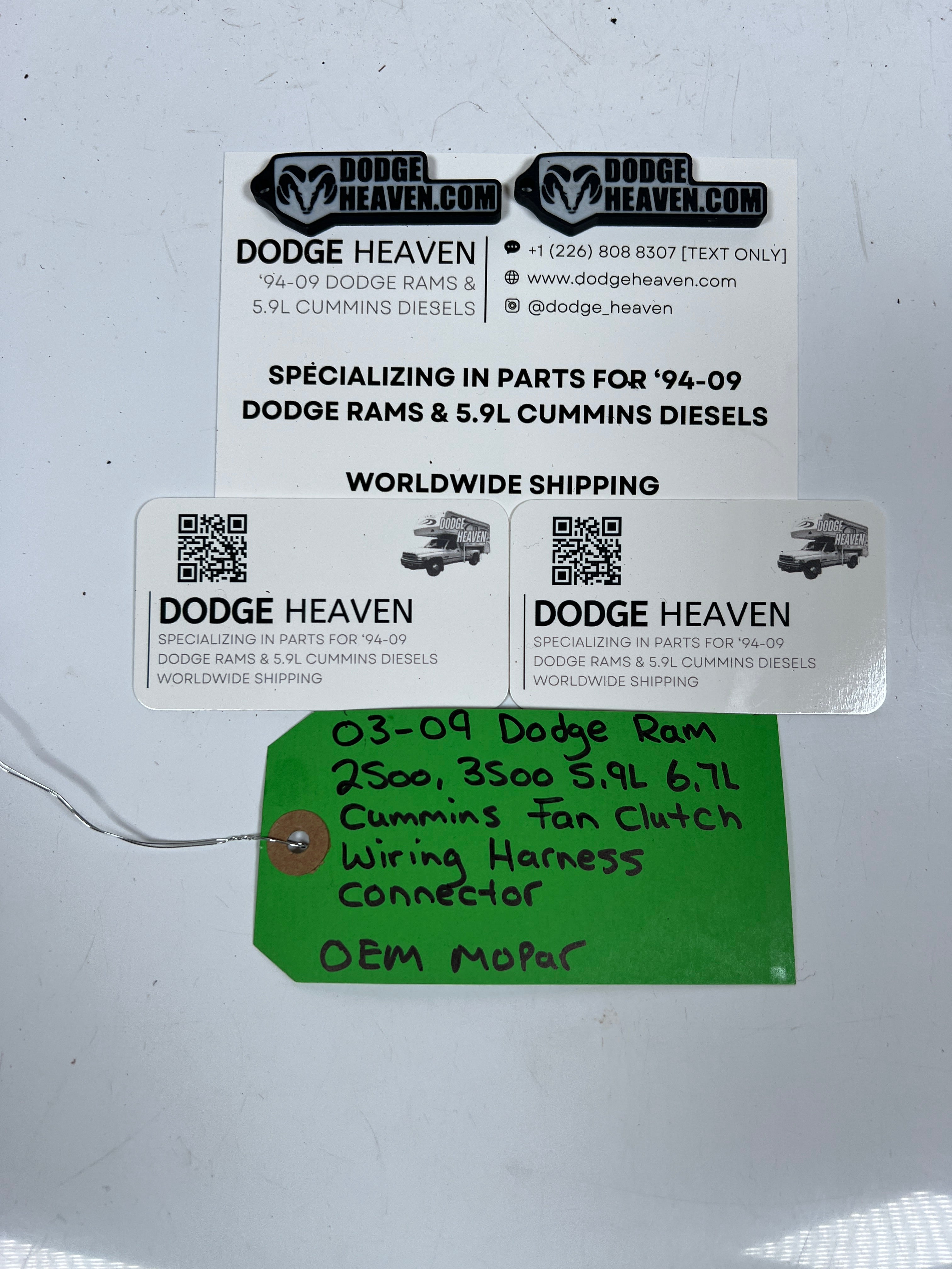 2003-2009 Dodge Ram 5.9L 6.7L Cummins Fan Clutch Wiring Harness Connector