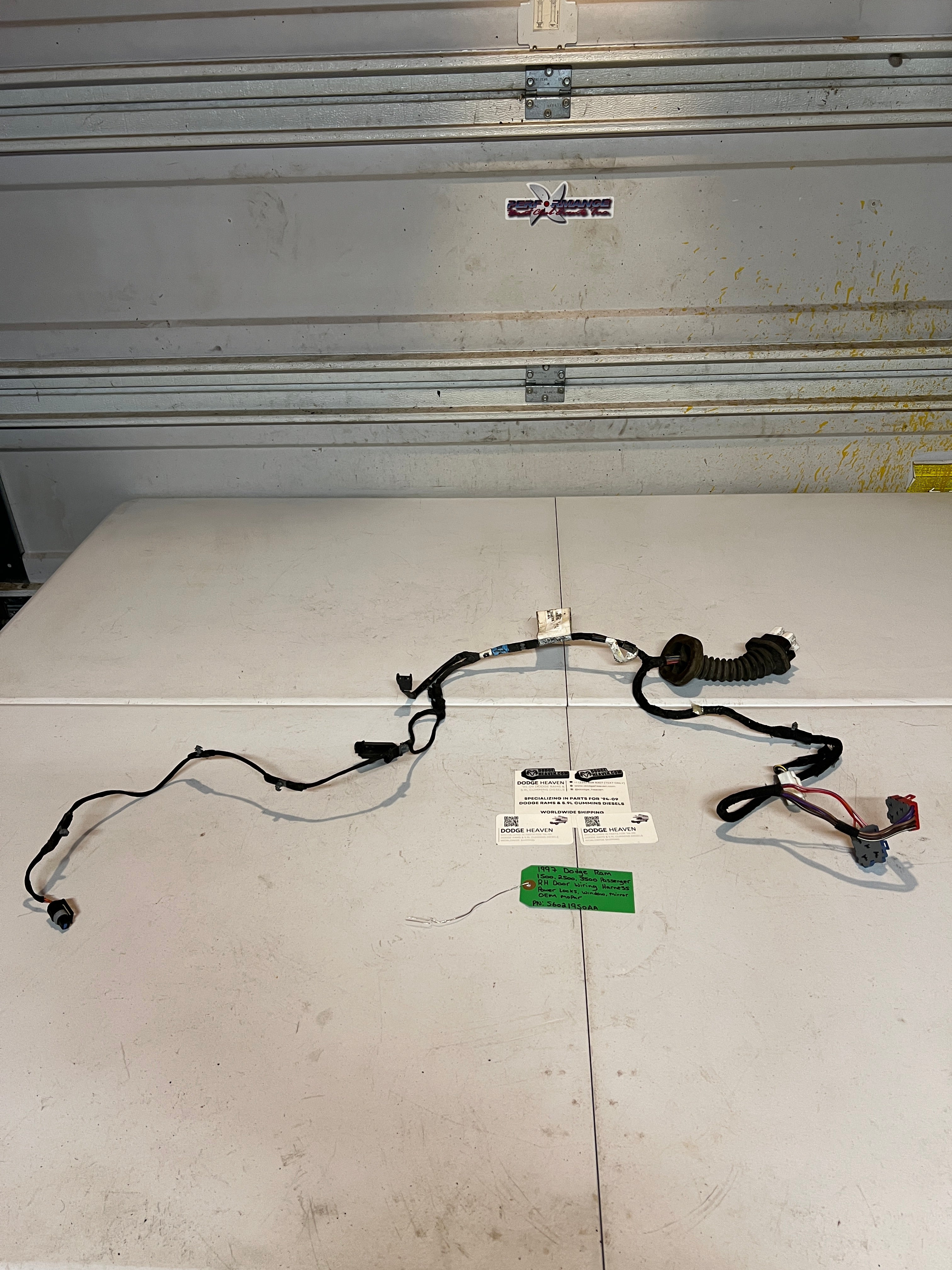 1997-1997 Dodge Ram 1500-3500 Passenger Power Door Wiring Harness
