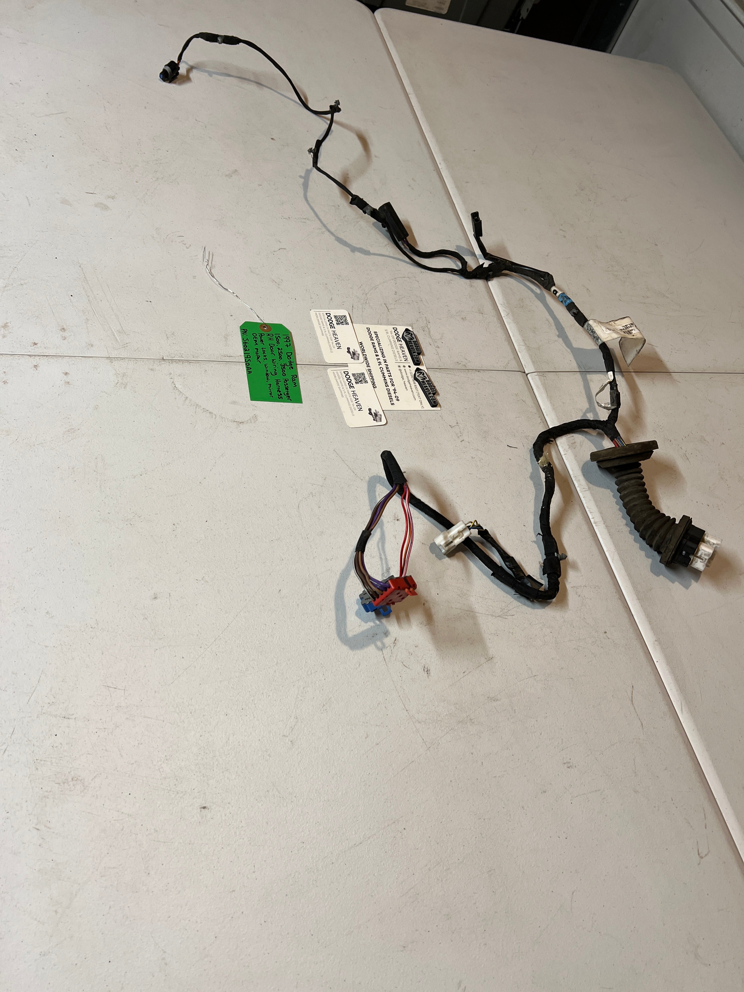 1997-1997 Dodge Ram 1500-3500 Passenger Power Door Wiring Harness