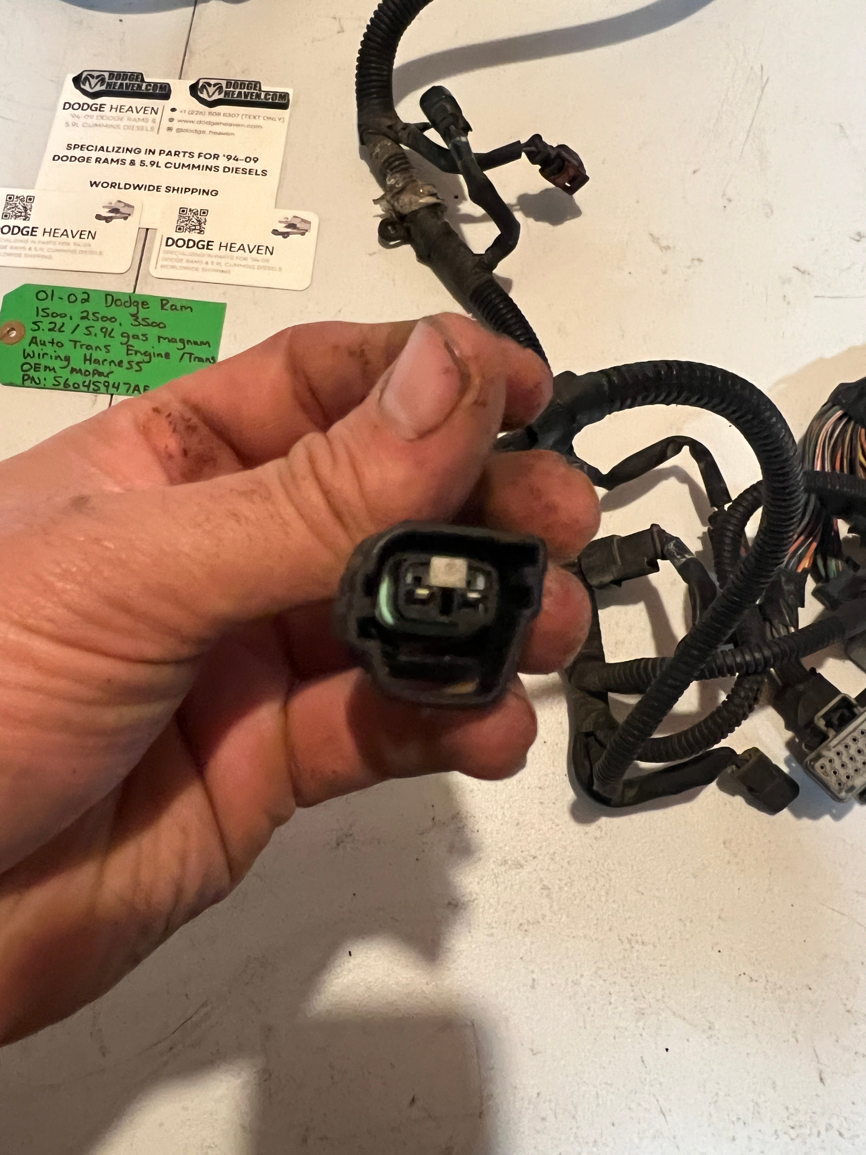 2001-2002 Dodge Ram 5.2L 5.9L Gas Engine / Trans Wiring Harness