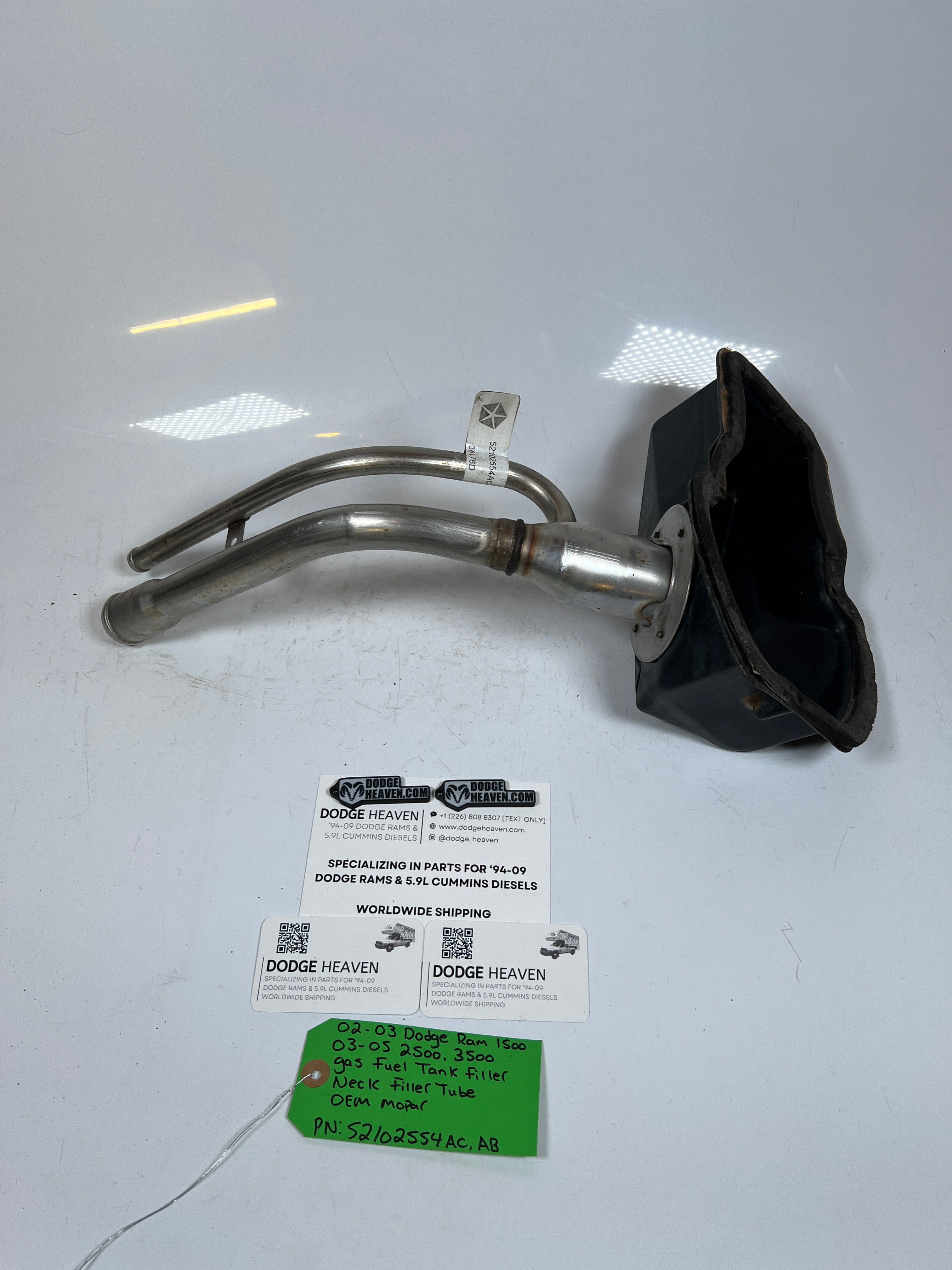2002-2005 Dodge Ram Gas Fuel Tank Filler Neck Tube