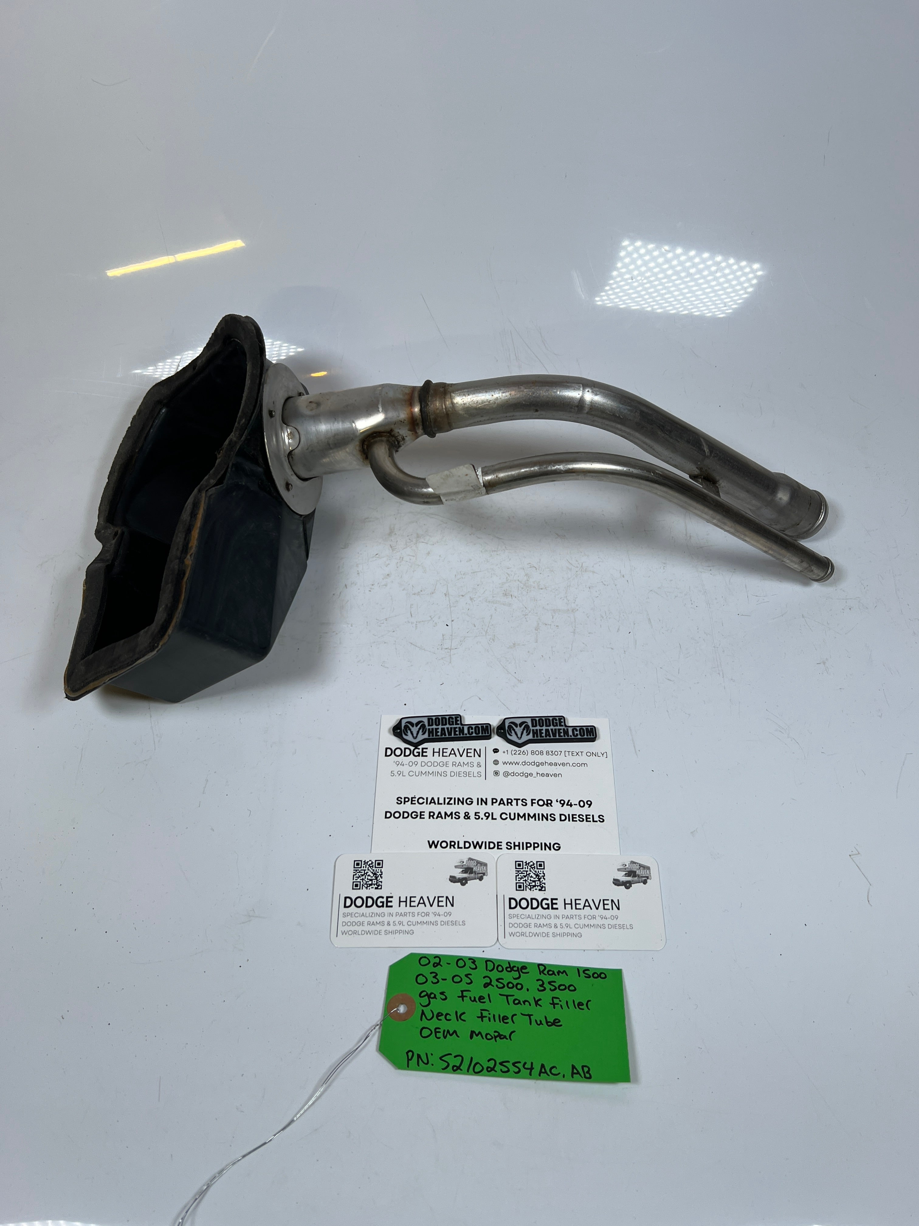 2002-2005 Dodge Ram Gas Fuel Tank Filler Neck Tube