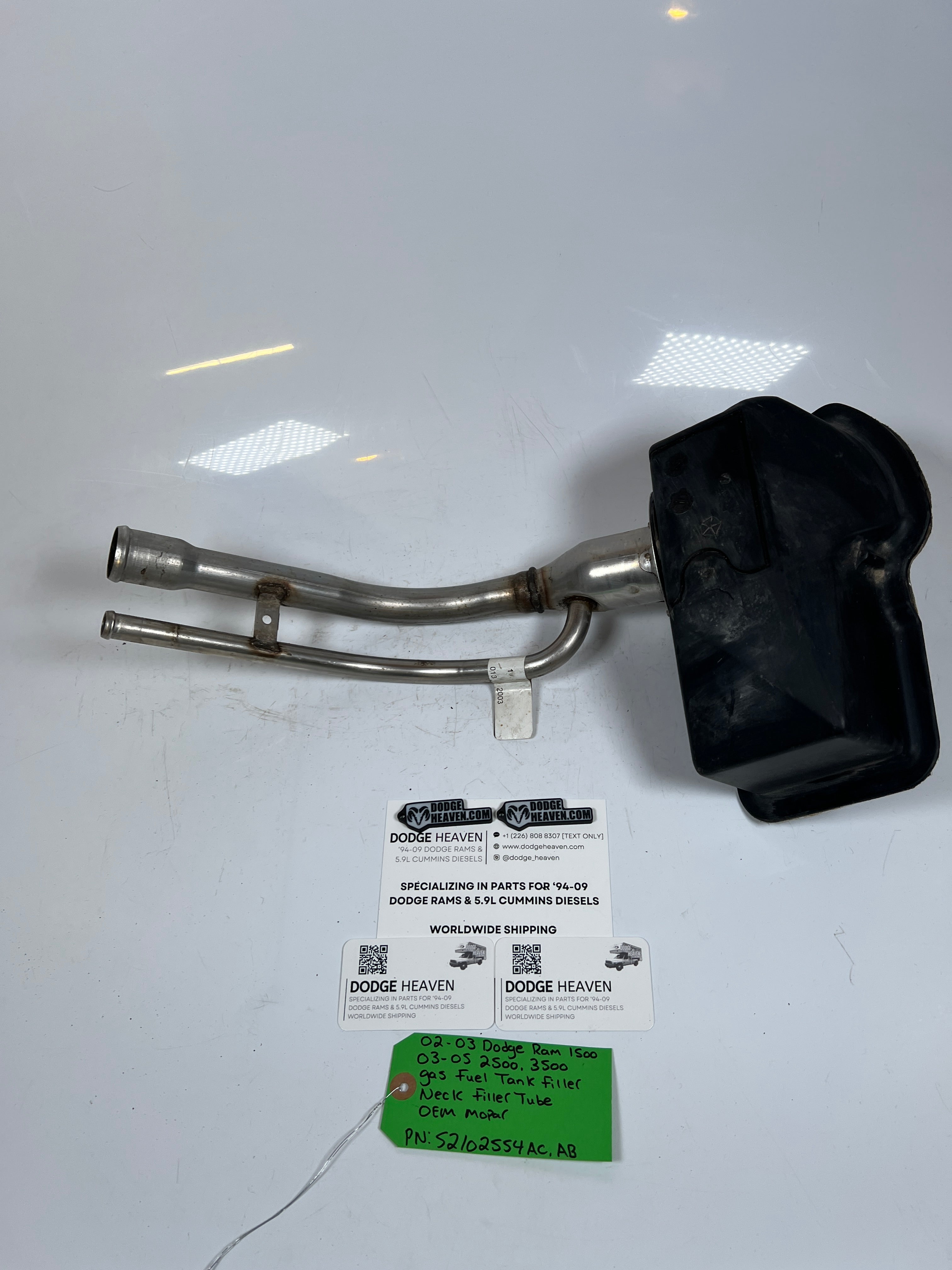 2002-2005 Dodge Ram Gas Fuel Tank Filler Neck Tube