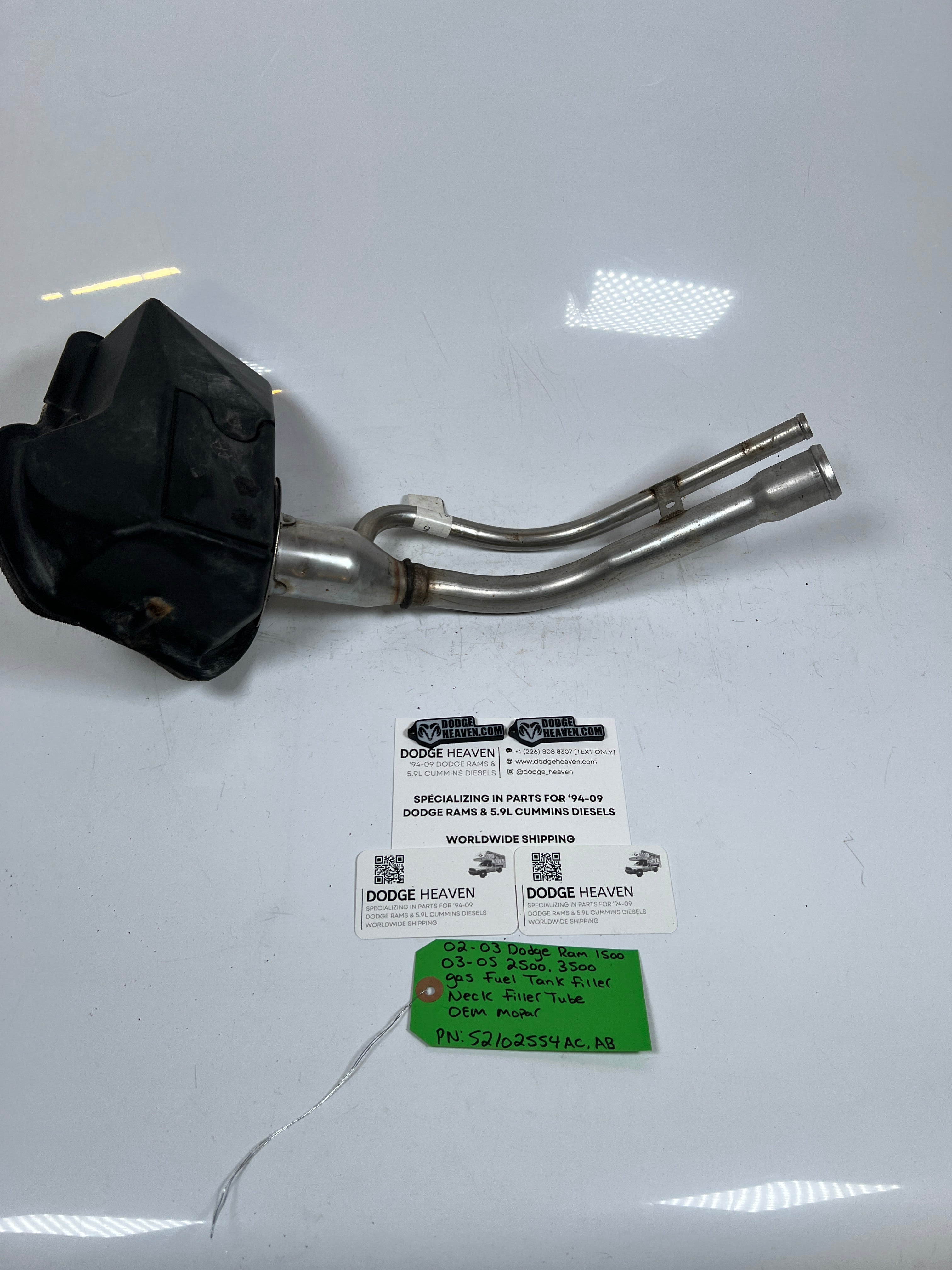 2002-2005 Dodge Ram Gas Fuel Tank Filler Neck Tube