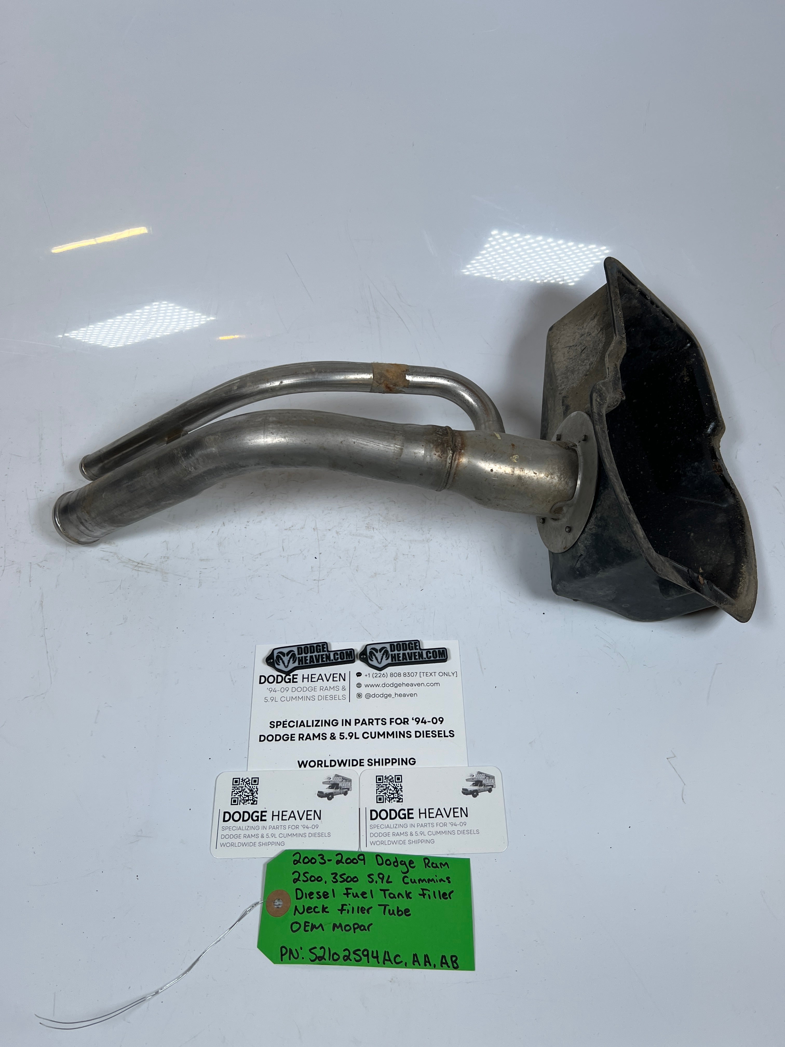 2003-2009 Dodge Ram 2500 3500 Cummins Diesel Fuel Tank Filler Neck Tube