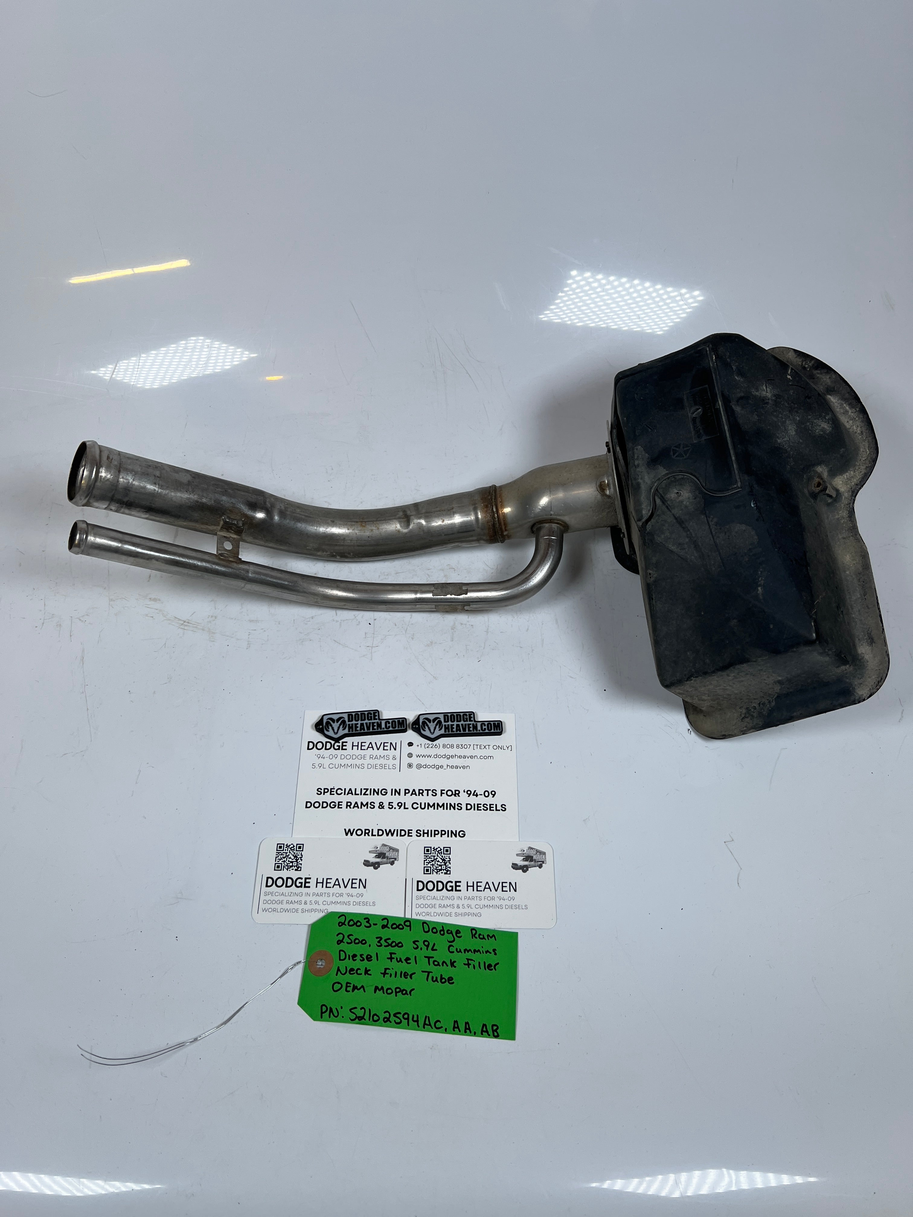 2003-2009 Dodge Ram 2500 3500 Cummins Diesel Fuel Tank Filler Neck Tube