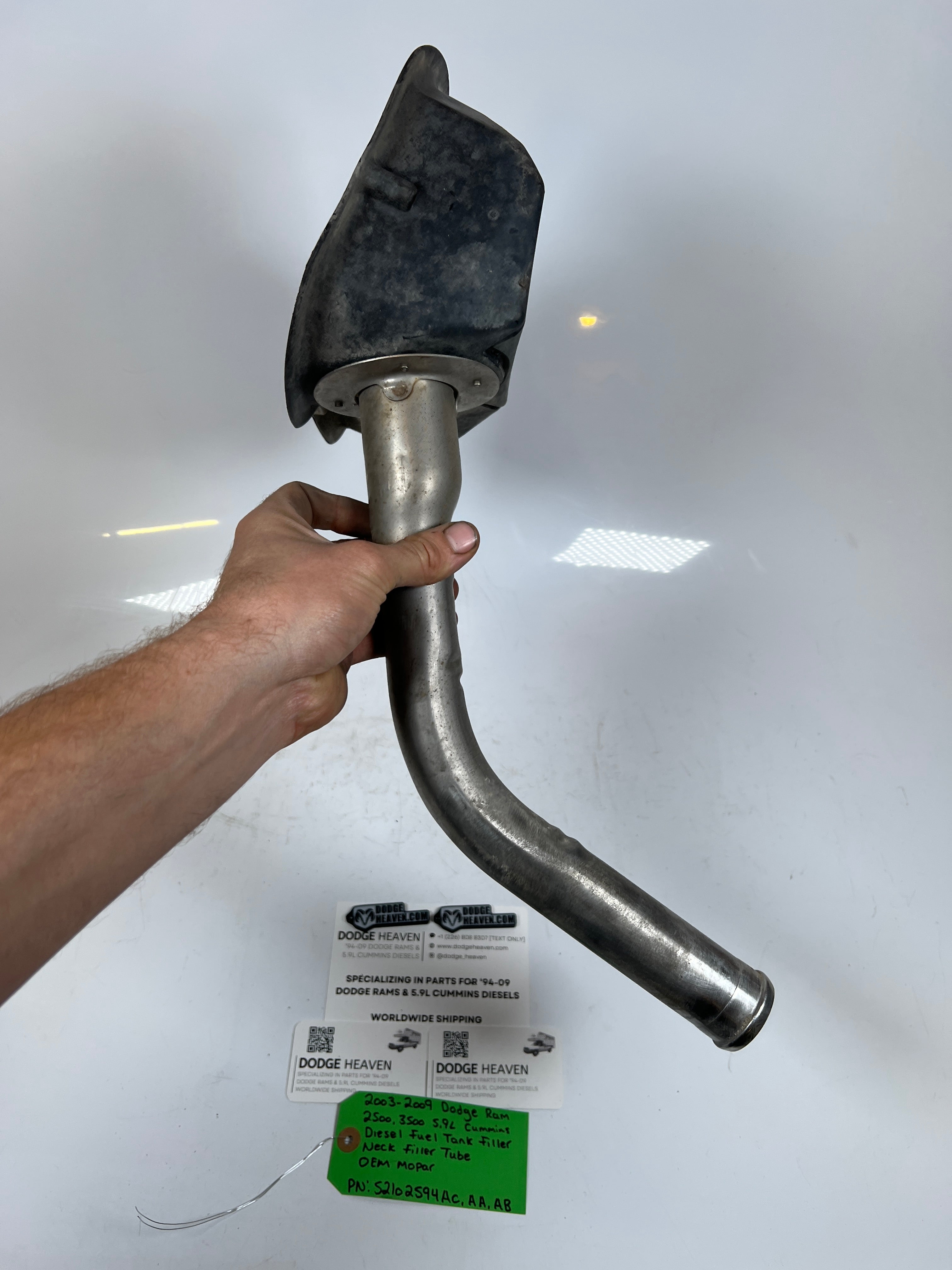 2003-2009 Dodge Ram 2500 3500 Cummins Diesel Fuel Tank Filler Neck Tube