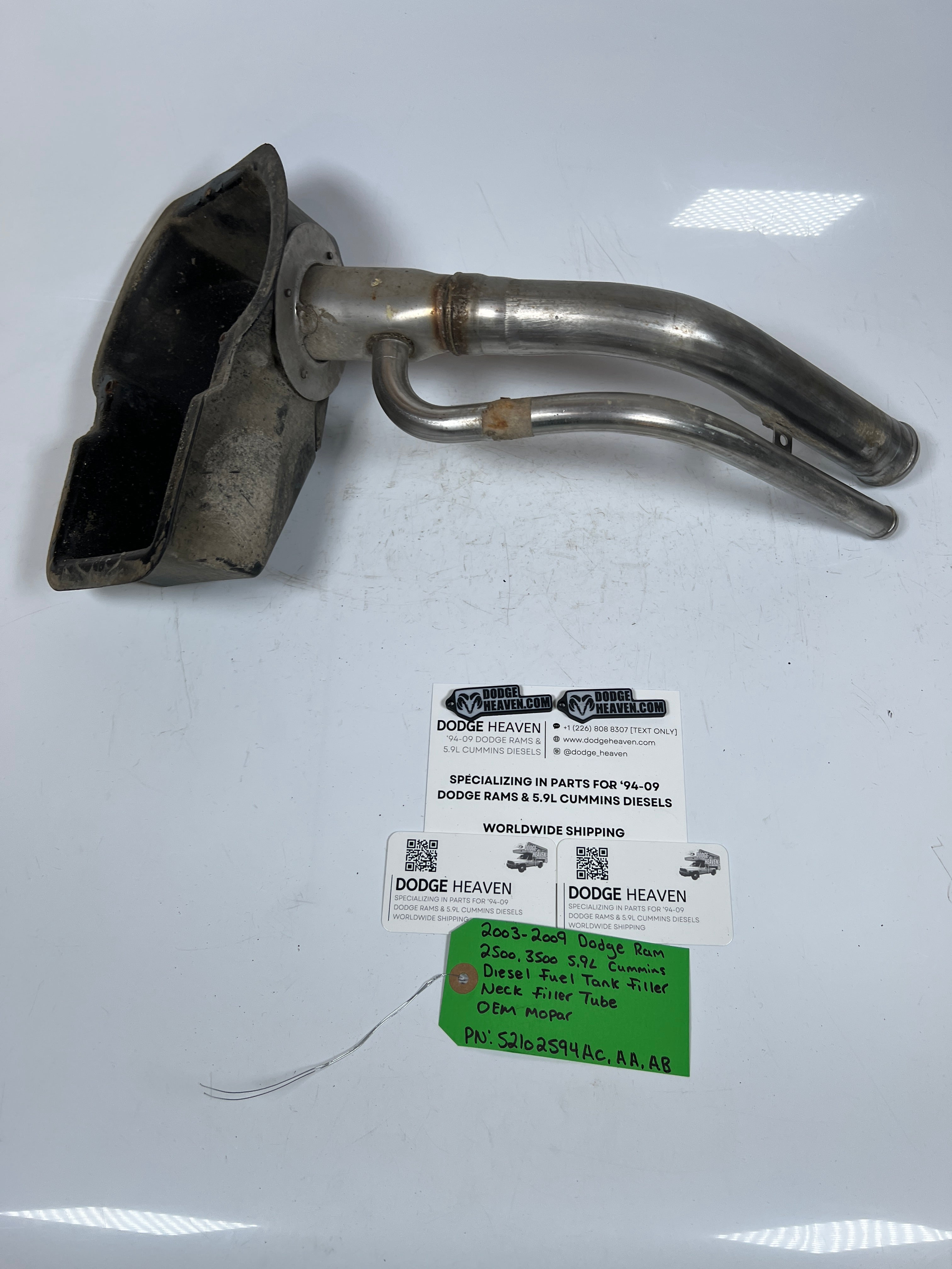 2003-2009 Dodge Ram 2500 3500 Cummins Diesel Fuel Tank Filler Neck Tube