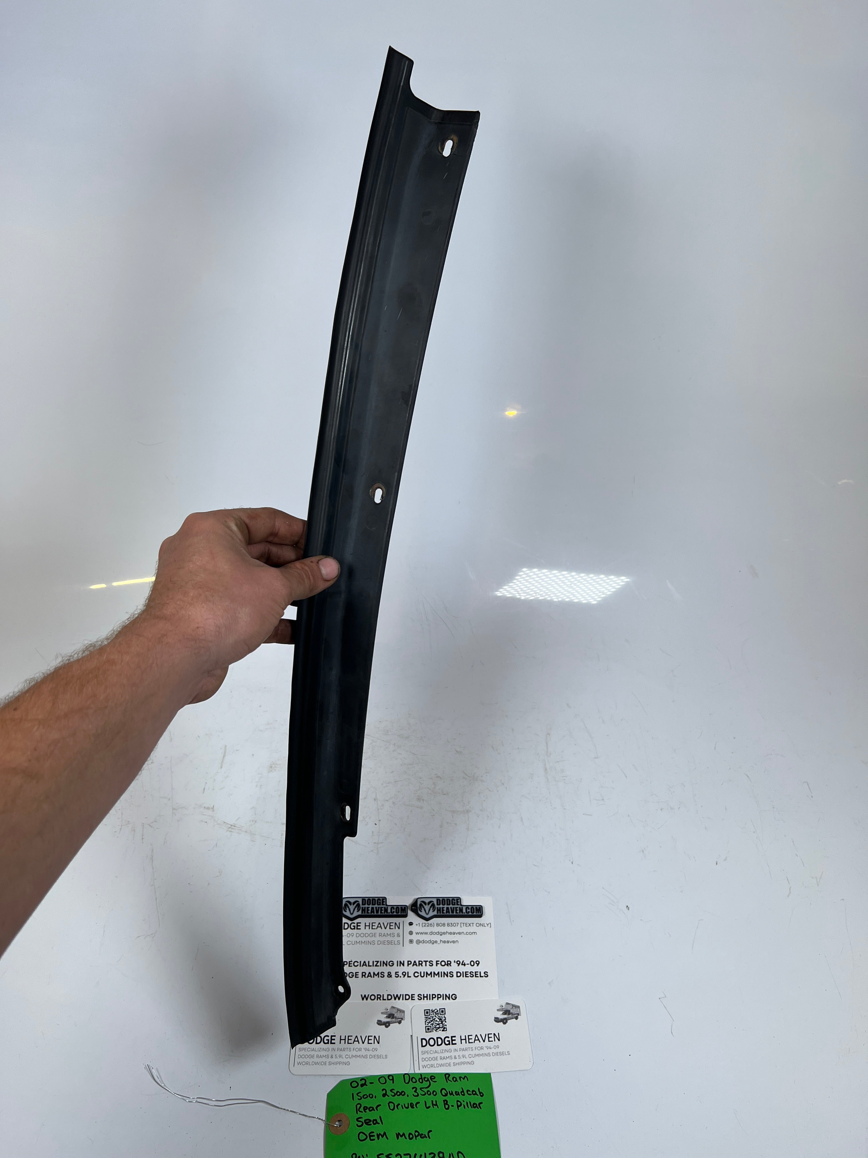 2002-2009 Dodge Ram 1500-3500 Quad Cab Rear Driver B-Pillar Seal