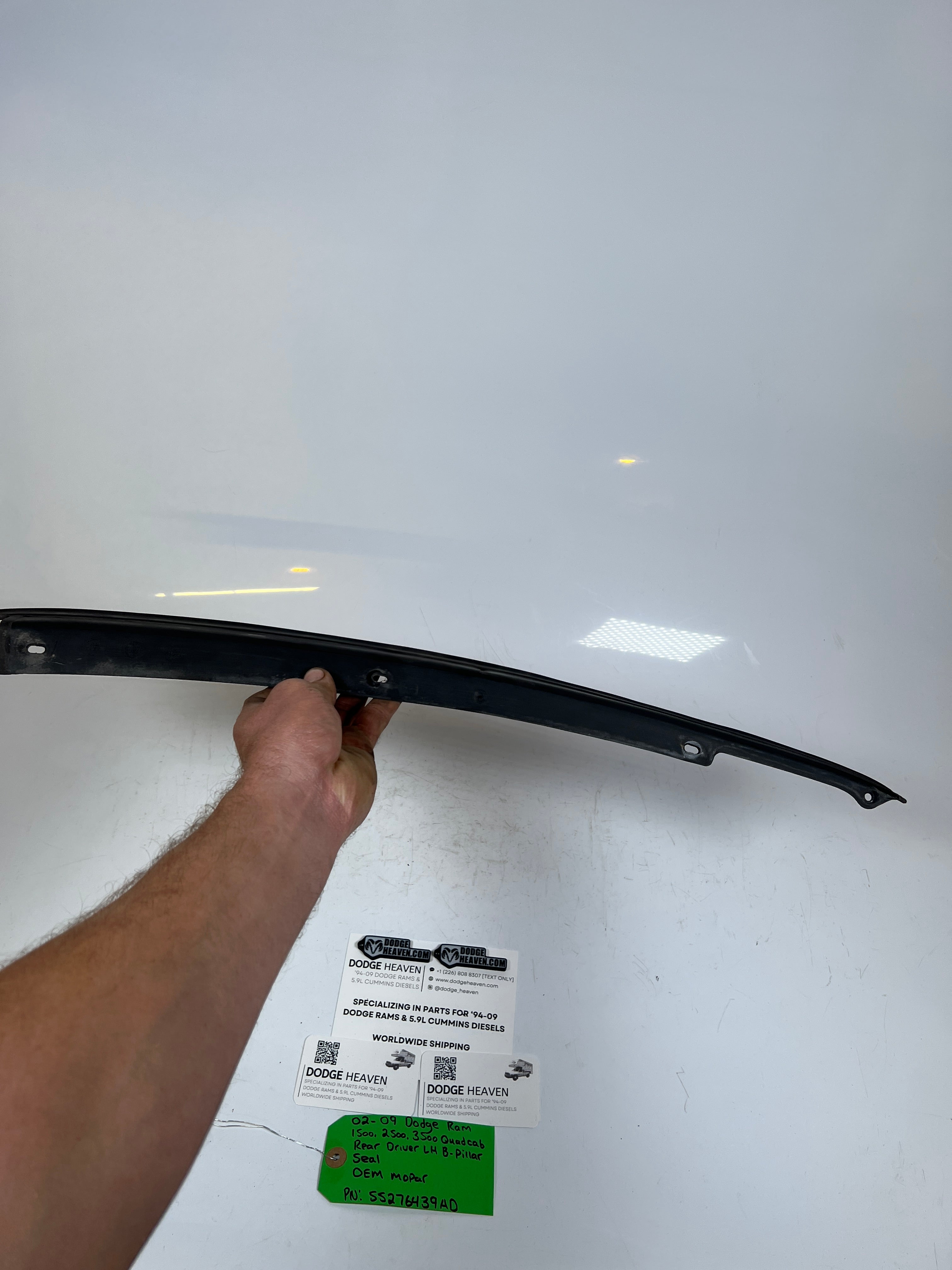 2002-2009 Dodge Ram 1500-3500 Quad Cab Rear Driver B-Pillar Seal