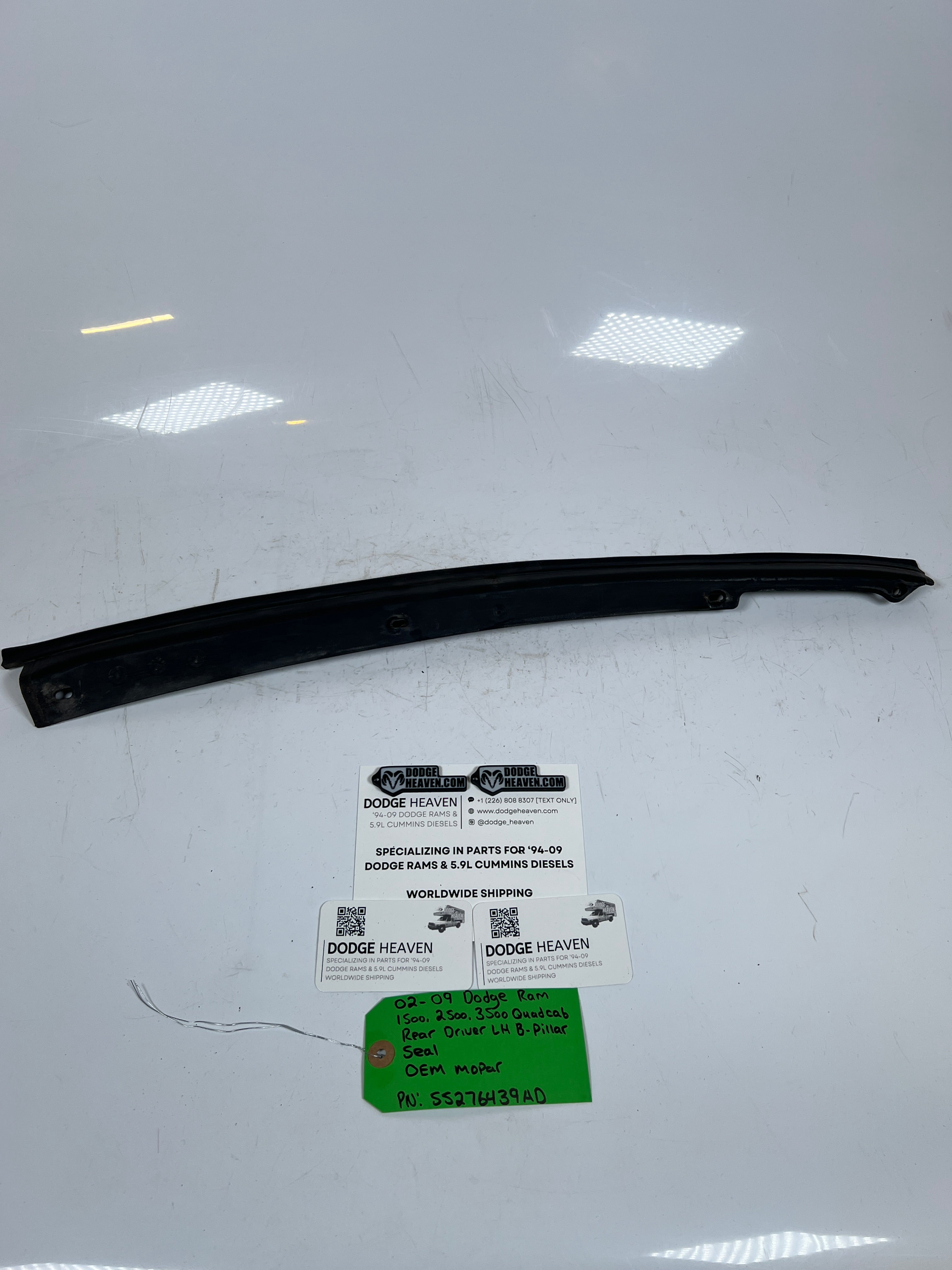 2002-2009 Dodge Ram 1500-3500 Quad Cab Rear Driver B-Pillar Seal