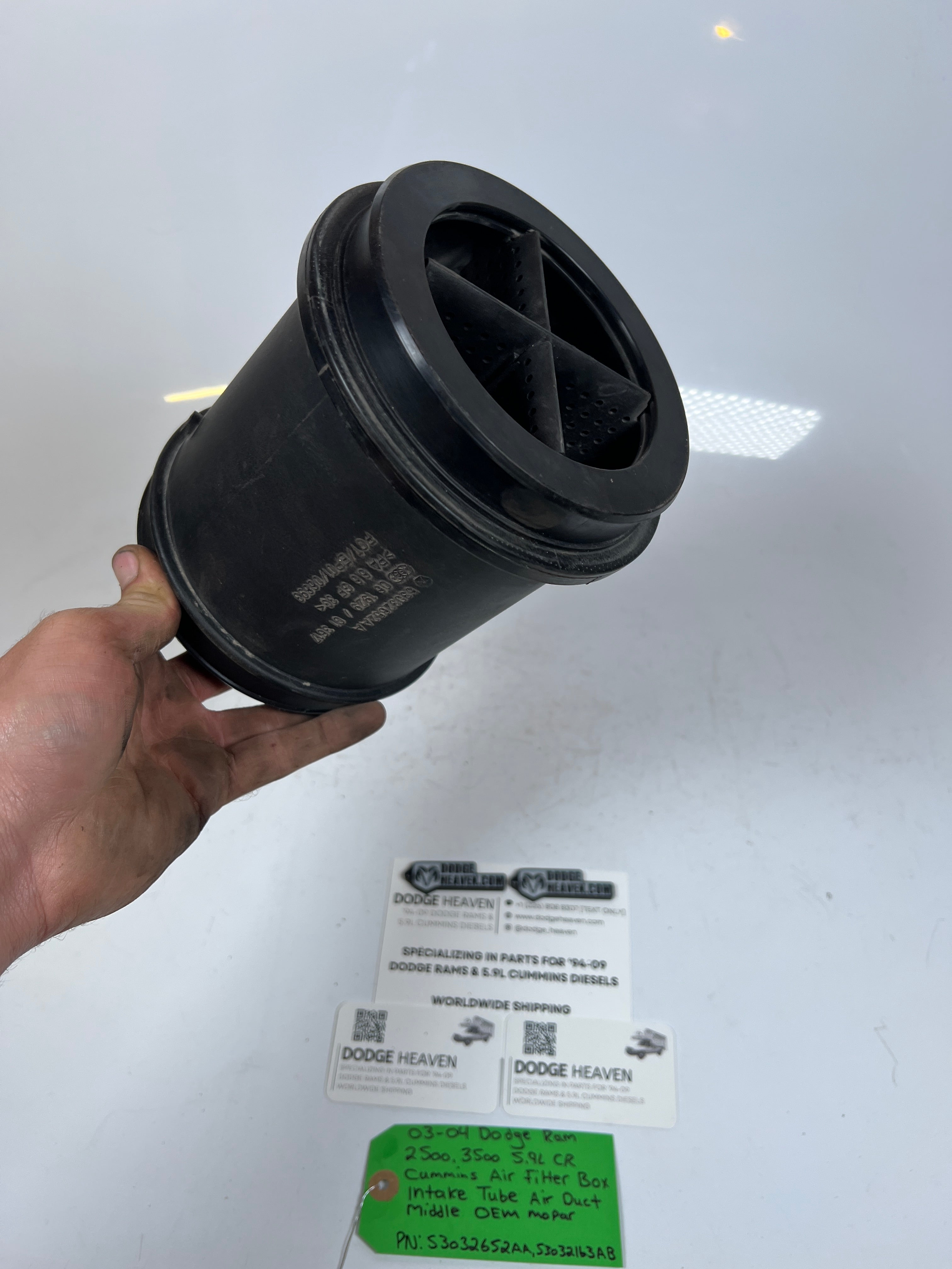 2003-2004 Dodge Ram 5.9L Cummins Air Filter Intake Duct / Tube