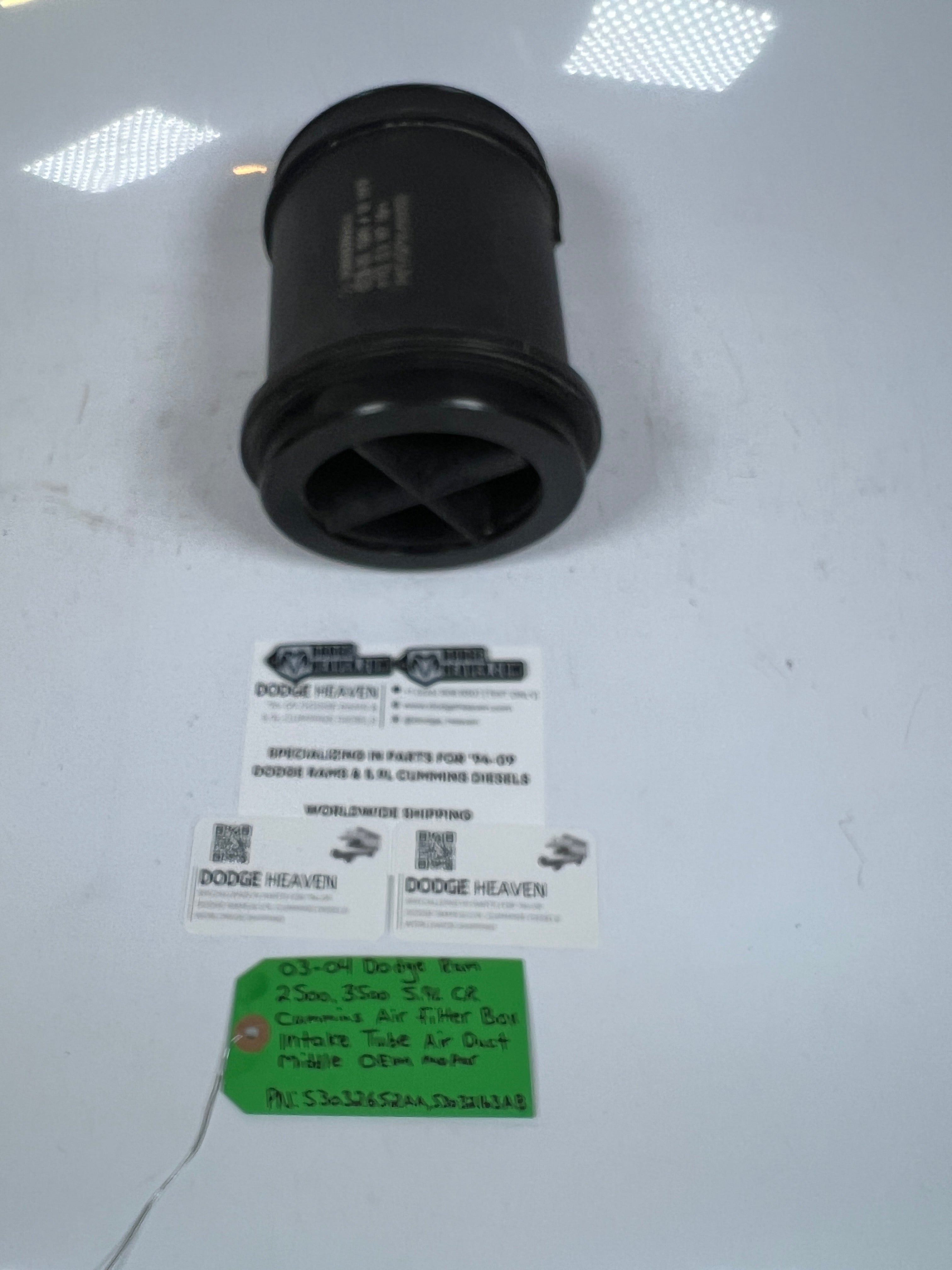 2003-2004 Dodge Ram 5.9L Cummins Air Filter Intake Duct / Tube