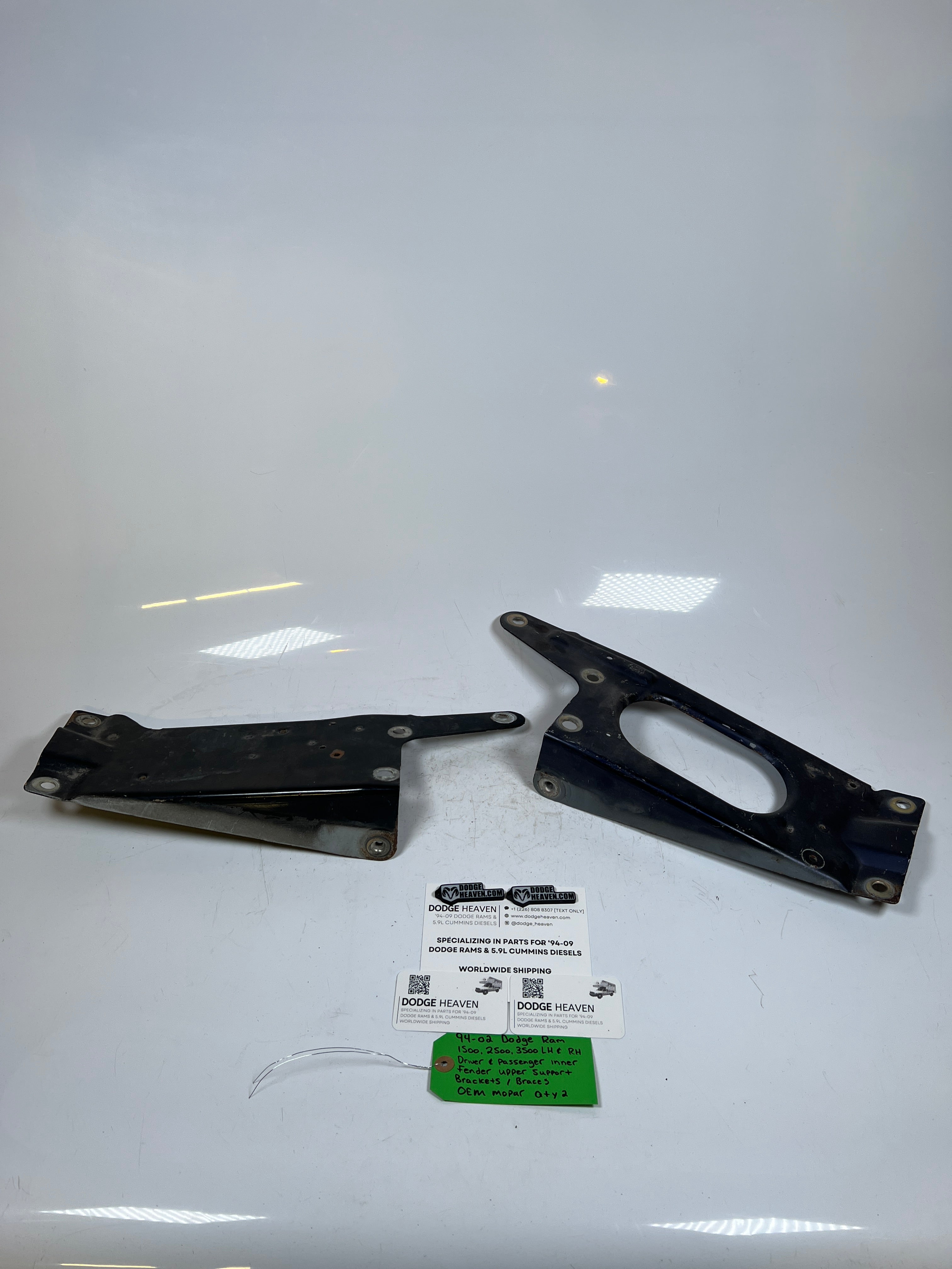 1994-2002 Dodge Ram 1500-3500 LH & RH Inner Fender Support Brackets