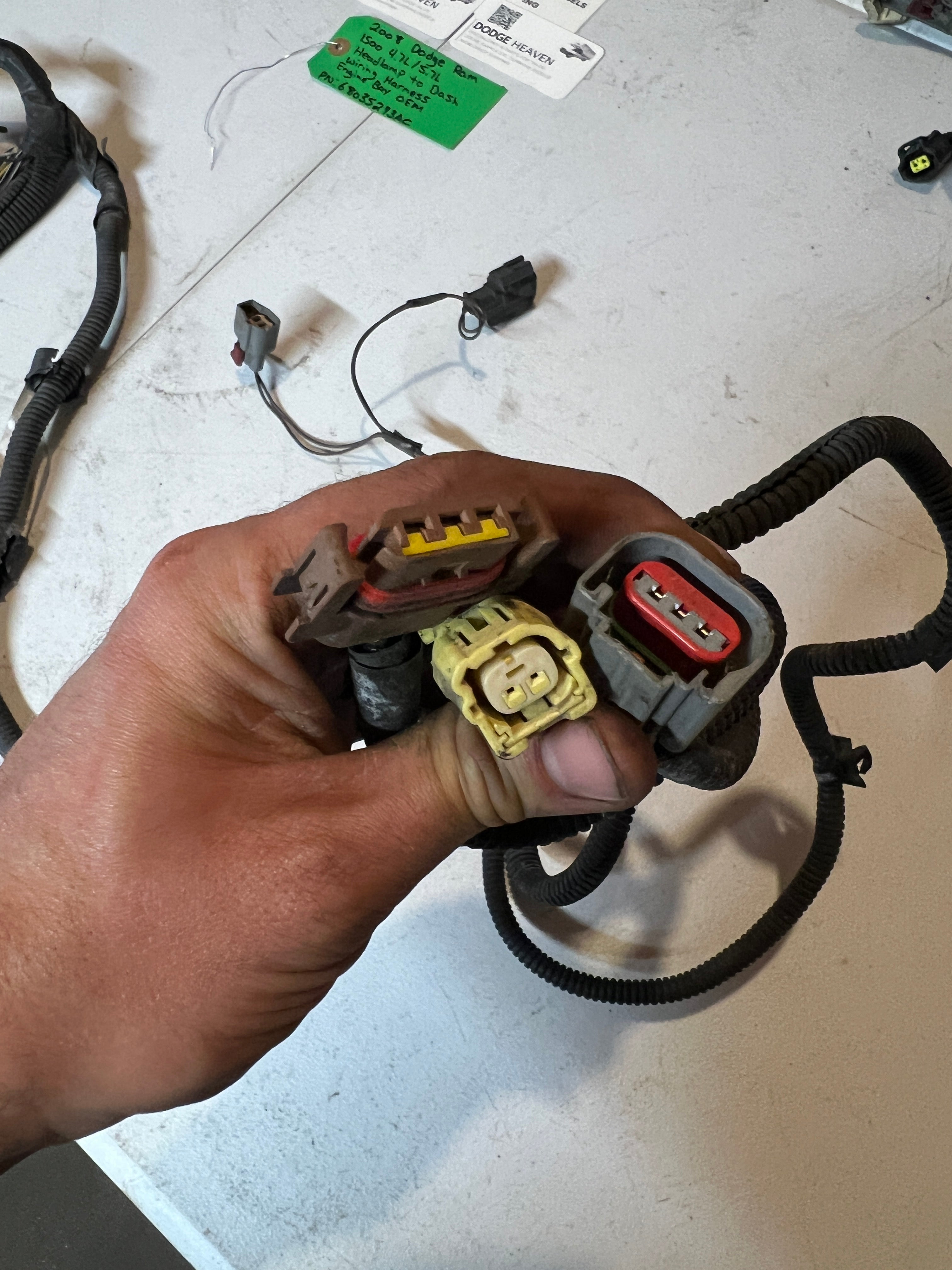 2008-2008 Dodge Ram 1500 Head Lamp to Dash Engine Bay Wiring Harness