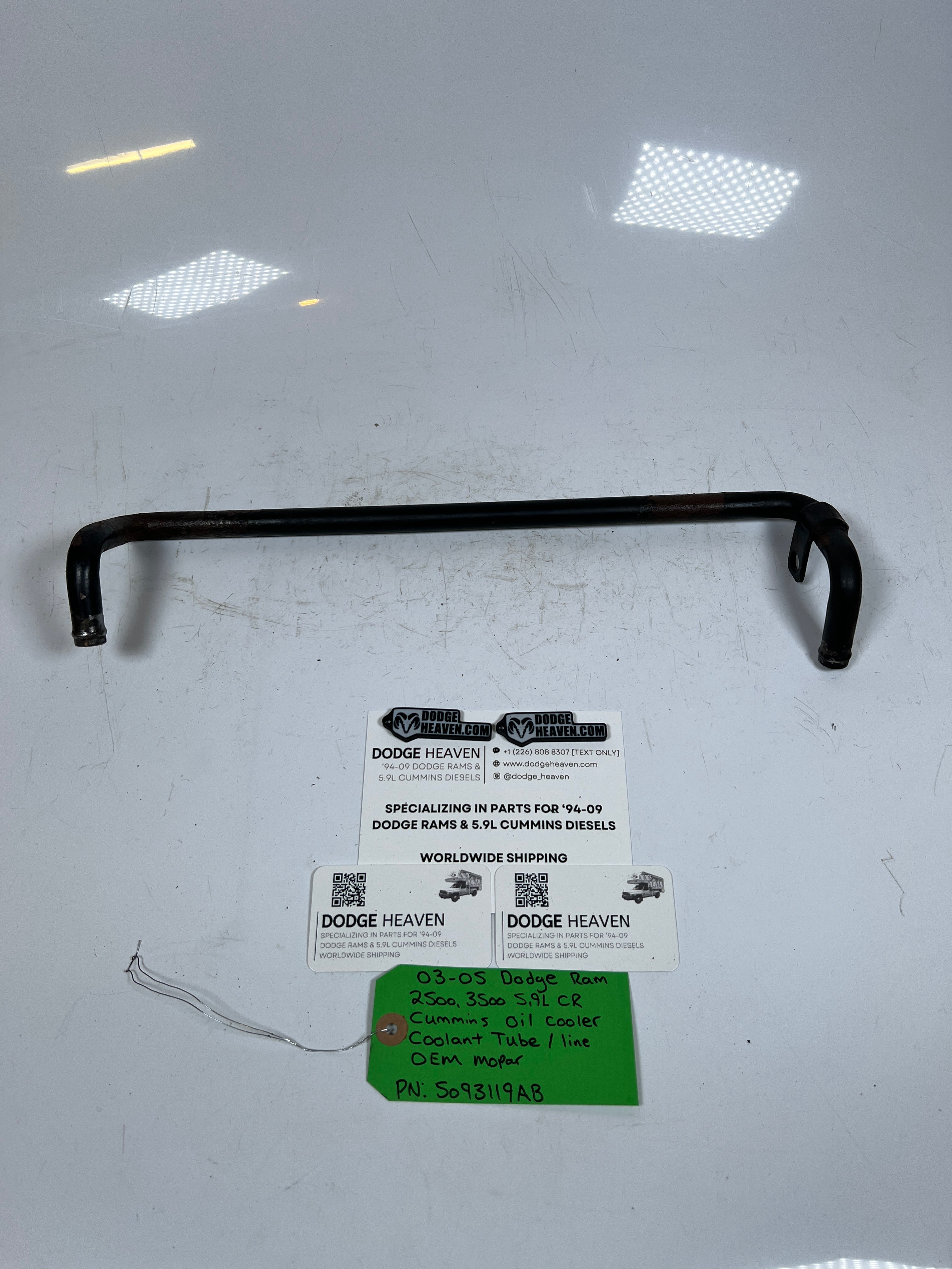 2003-2005 Dodge Ram 2500 3500 5.9L Cummins Oil Cooler Coolant Tube