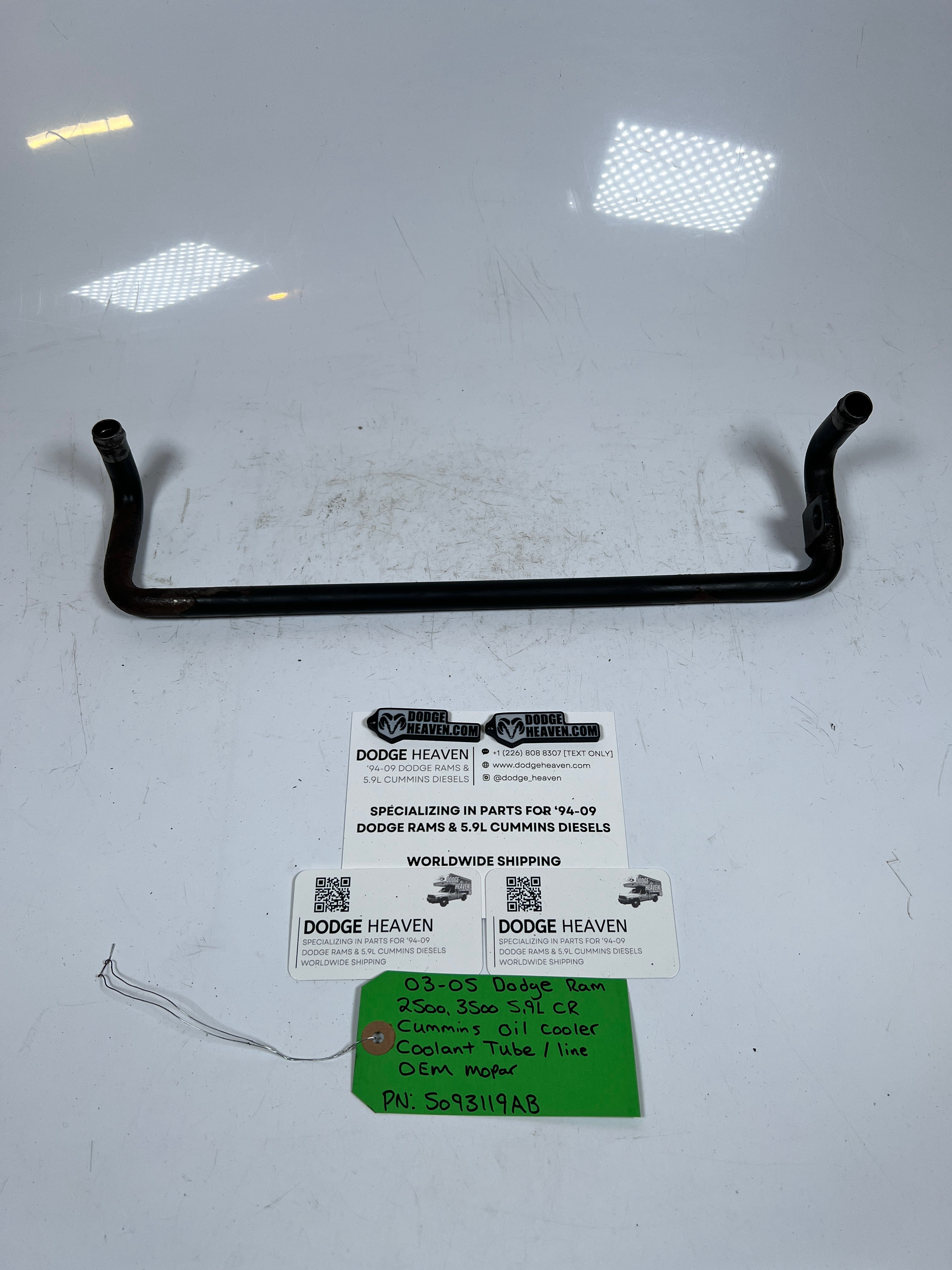 2003-2005 Dodge Ram 2500 3500 5.9L Cummins Oil Cooler Coolant Tube