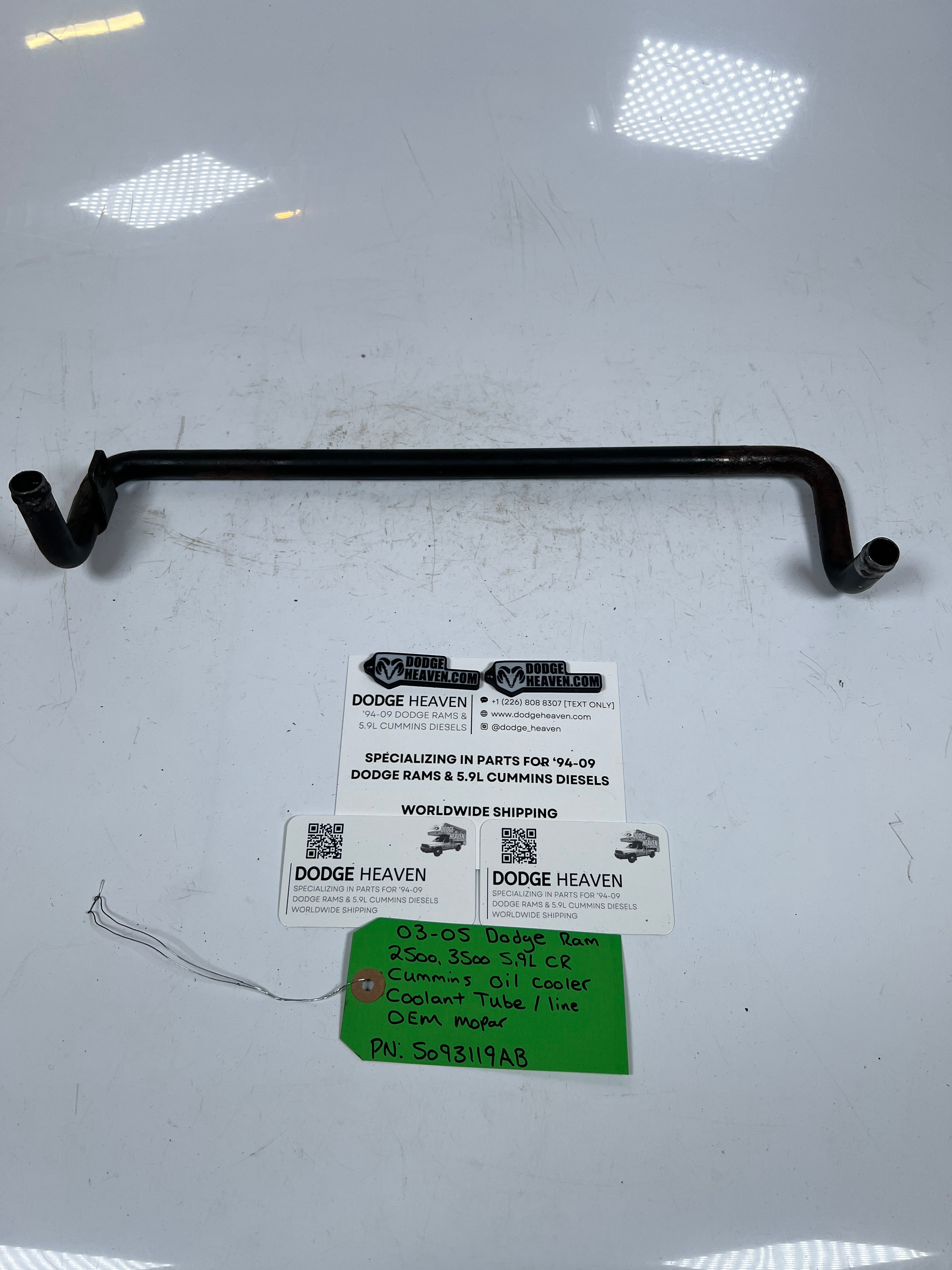 2003-2005 Dodge Ram 2500 3500 5.9L Cummins Oil Cooler Coolant Tube