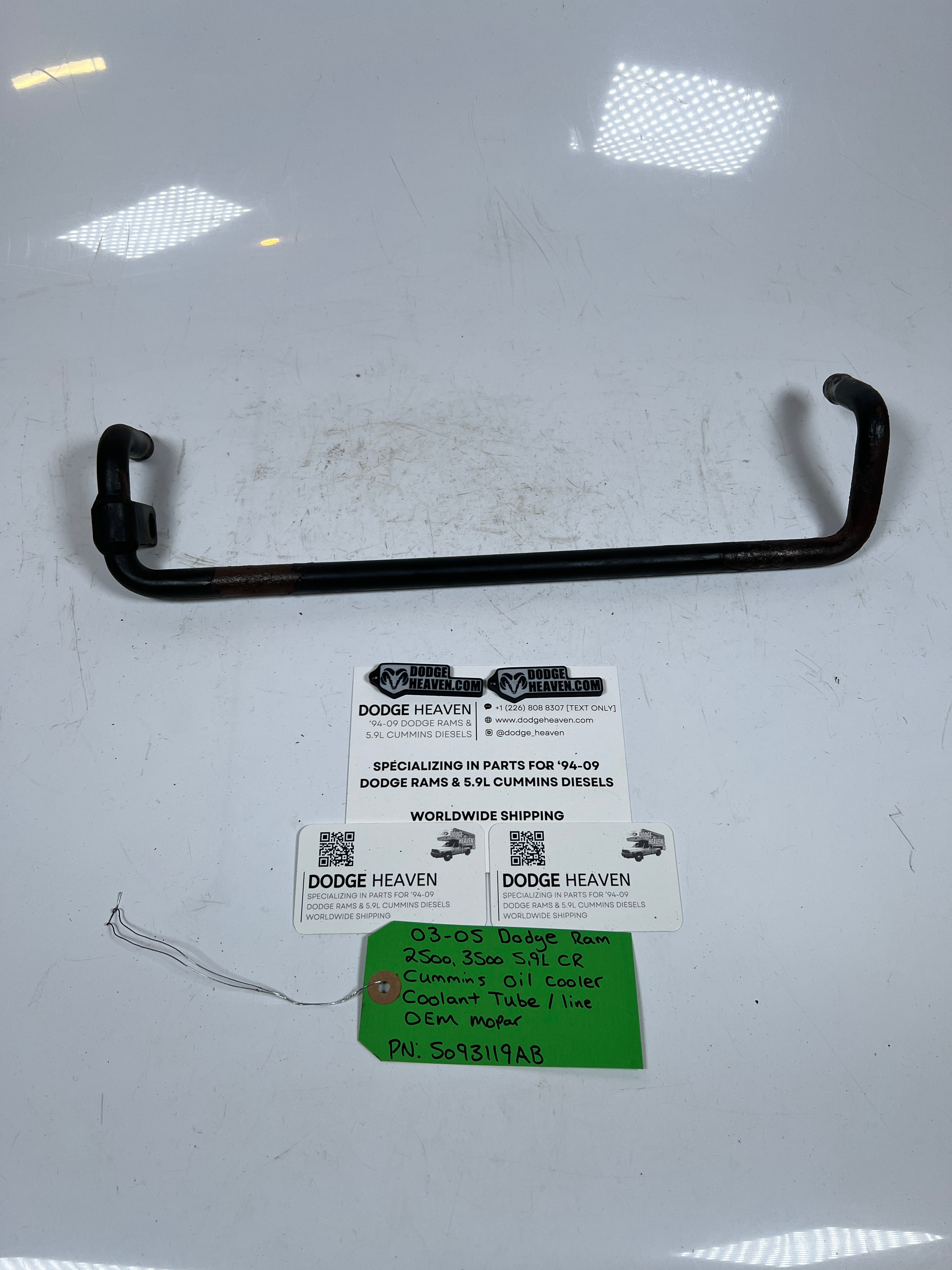 2003-2005 Dodge Ram 2500 3500 5.9L Cummins Oil Cooler Coolant Tube