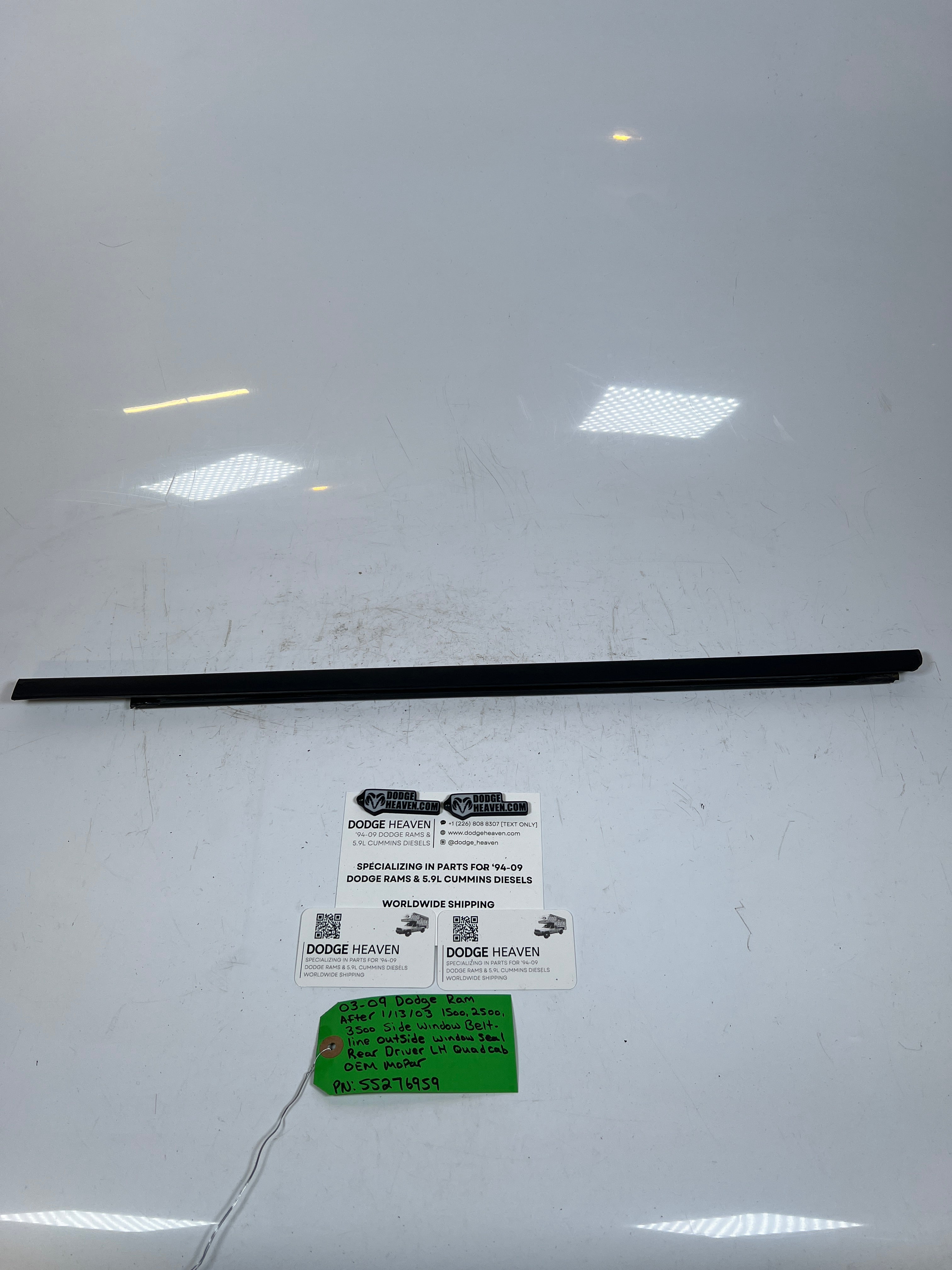 2003-2009 Dodge Ram 1500-3500 Window Belt Line window Seal Rear LH