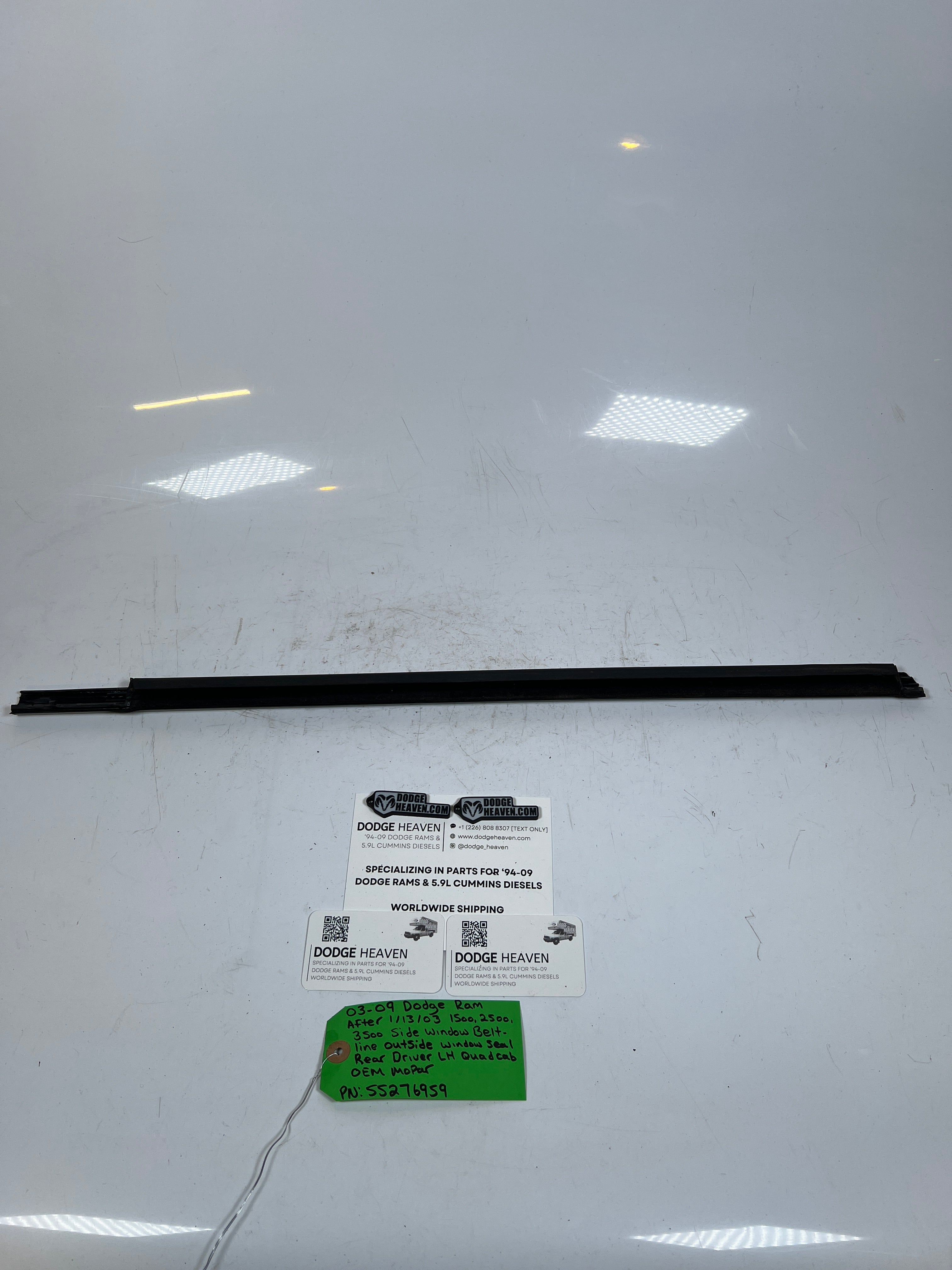 2003-2009 Dodge Ram 1500-3500 Window Belt Line window Seal Rear LH