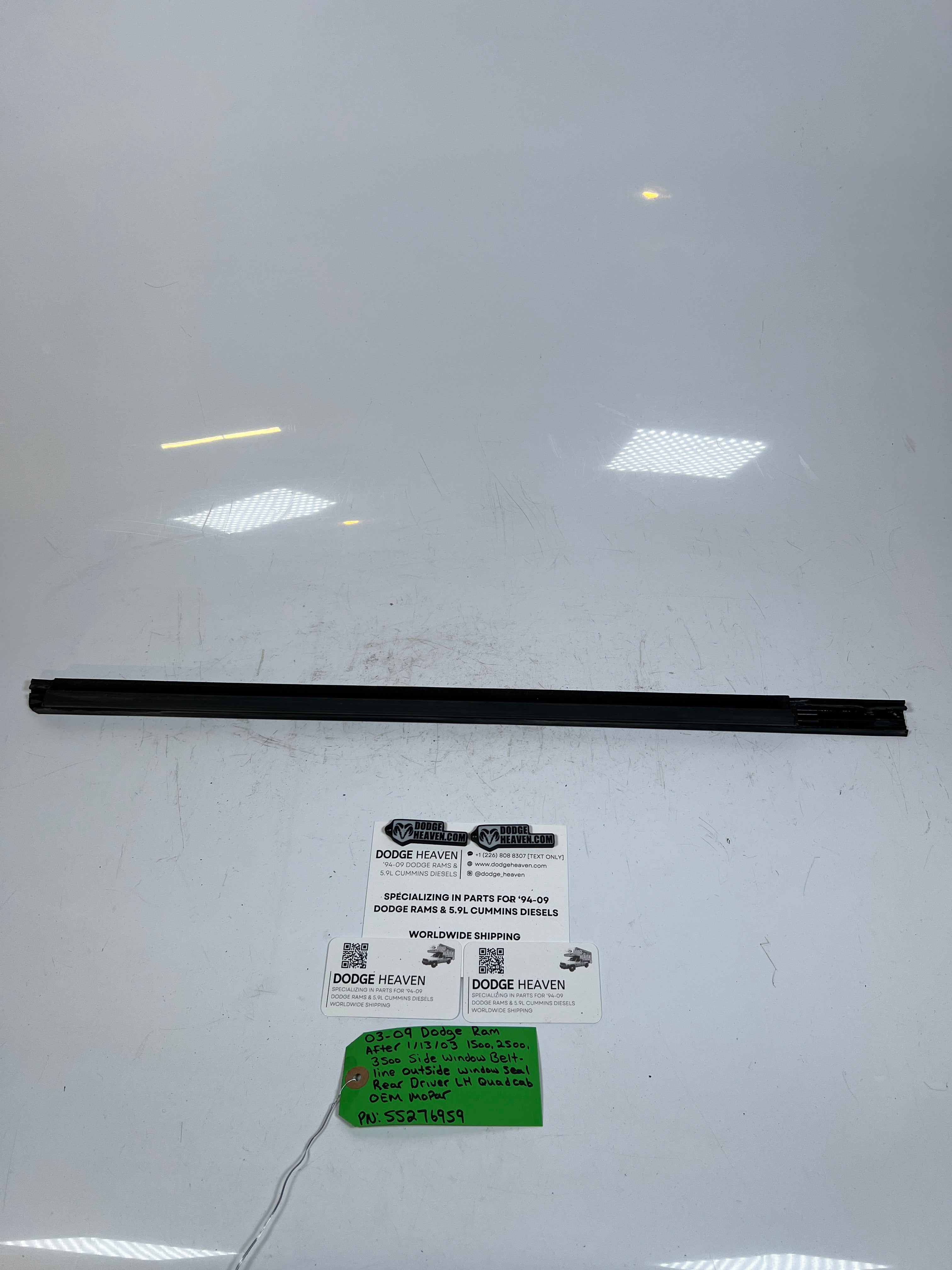 2003-2009 Dodge Ram 1500-3500 Window Belt Line window Seal Rear LH