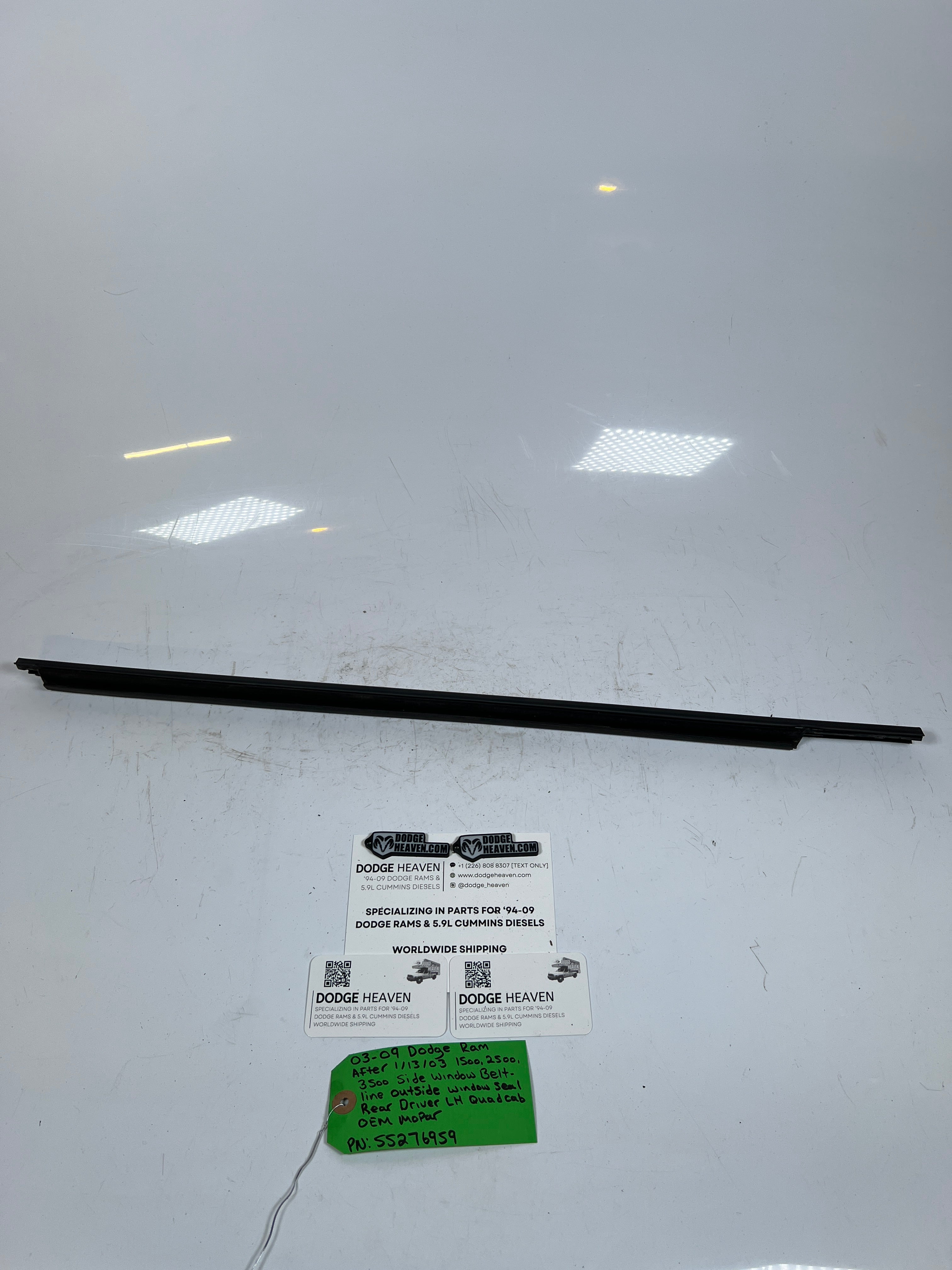 2003-2009 Dodge Ram 1500-3500 Window Belt Line window Seal Rear LH