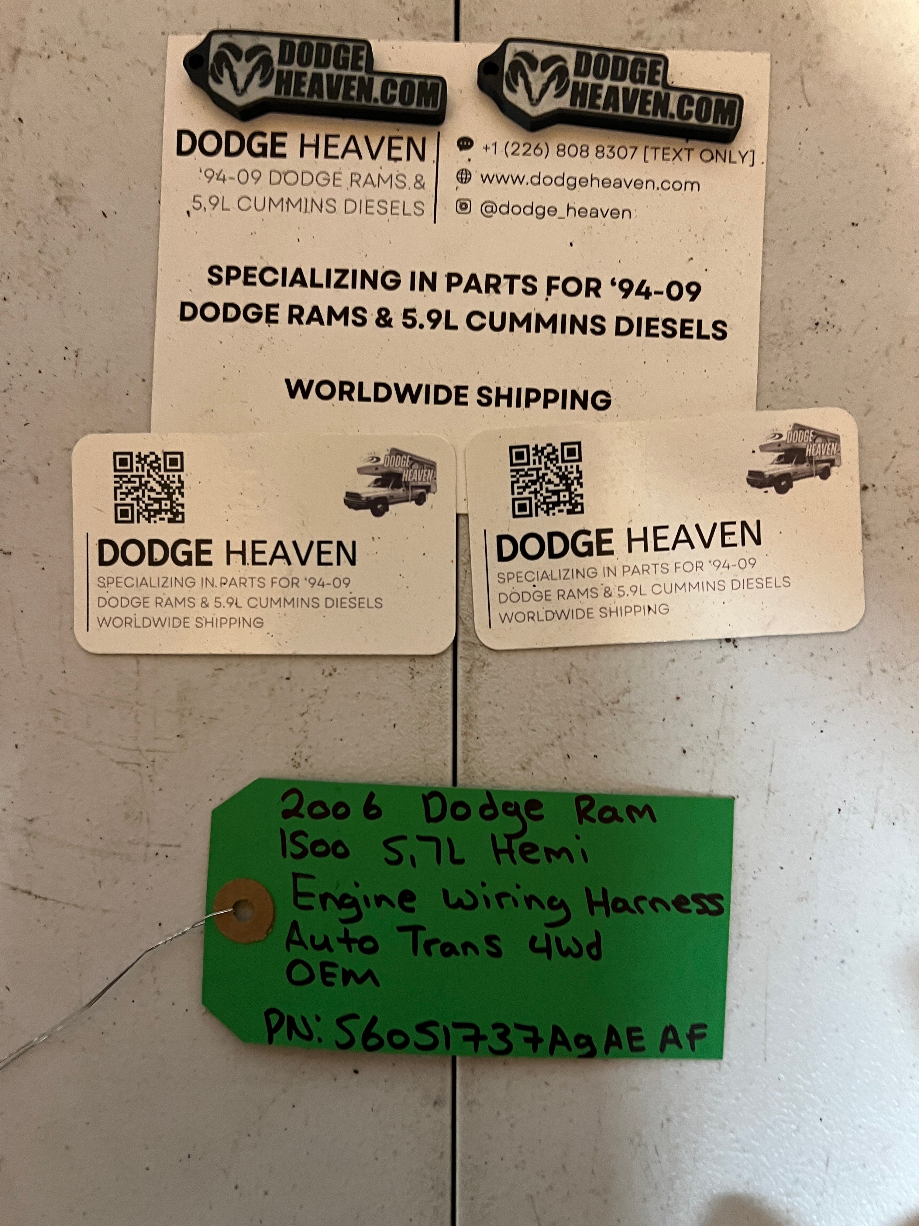 2006-2006 Dodge Ram 1500 5.7L Hemi Engine / Auto Transmission Wiring Harness