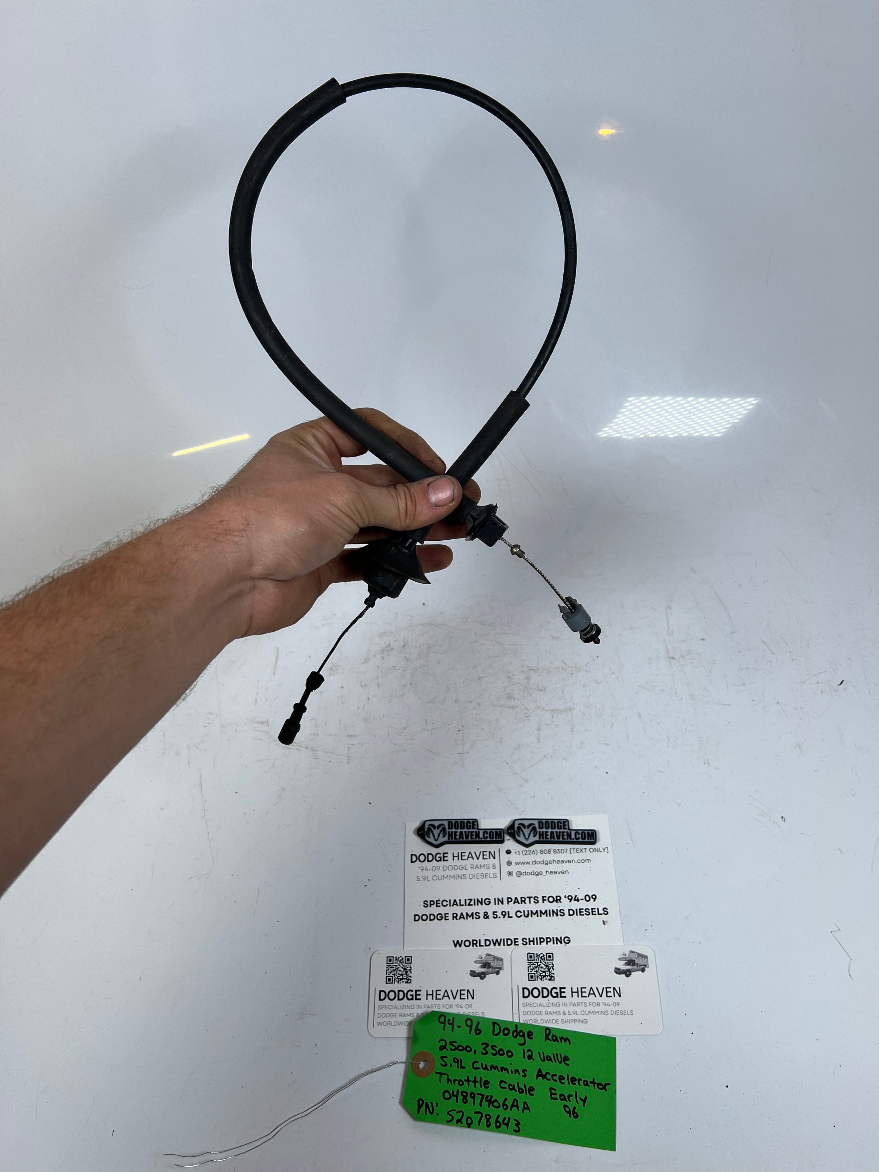 1994-1996 Dodge Ram 12V 5.9L Cummins Accelerator Throttle Cable
