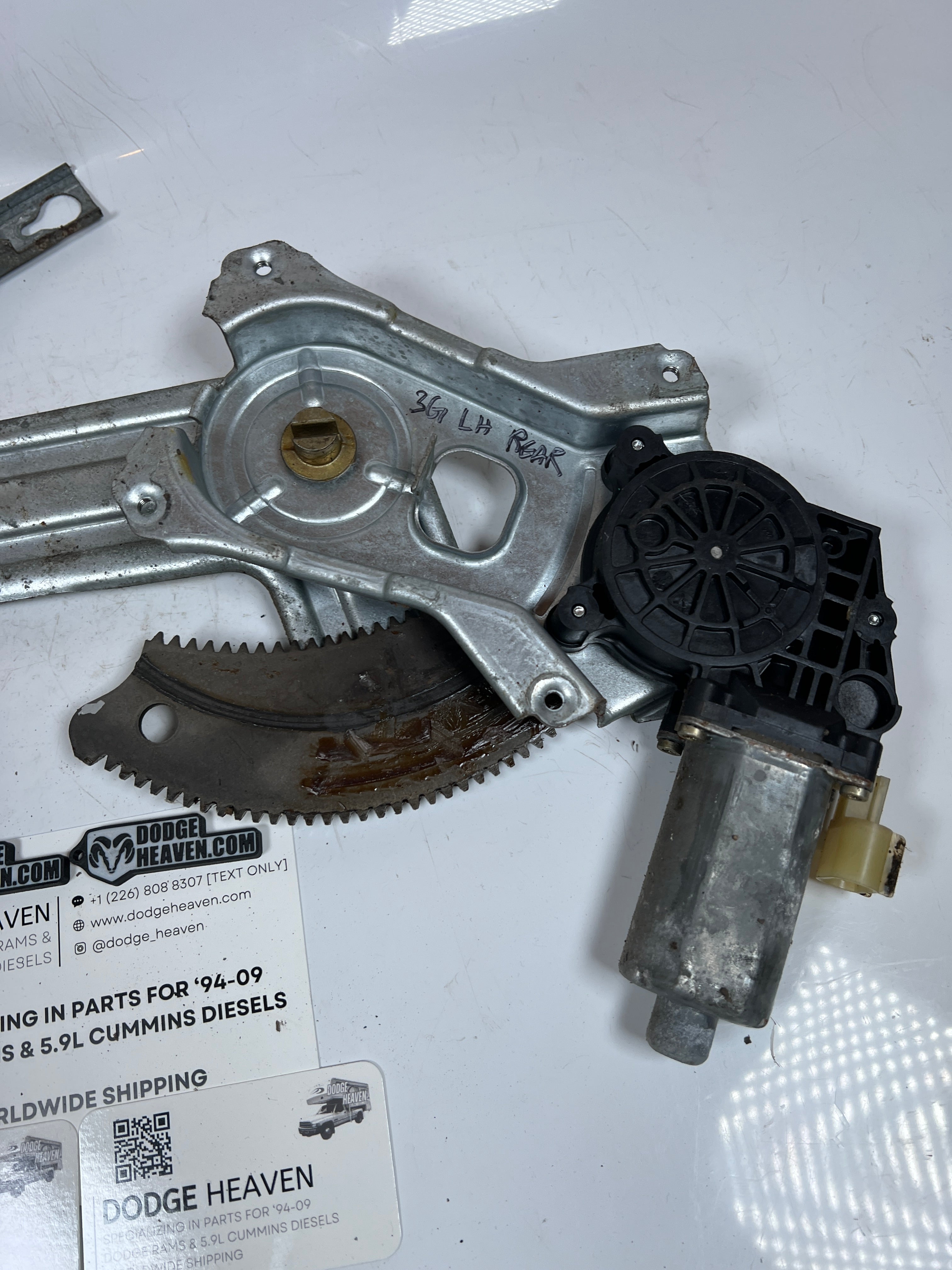 2002-2009 Dodge Ram 1500-3500 Quad Cab Rear Driver LH Power Window Regulator