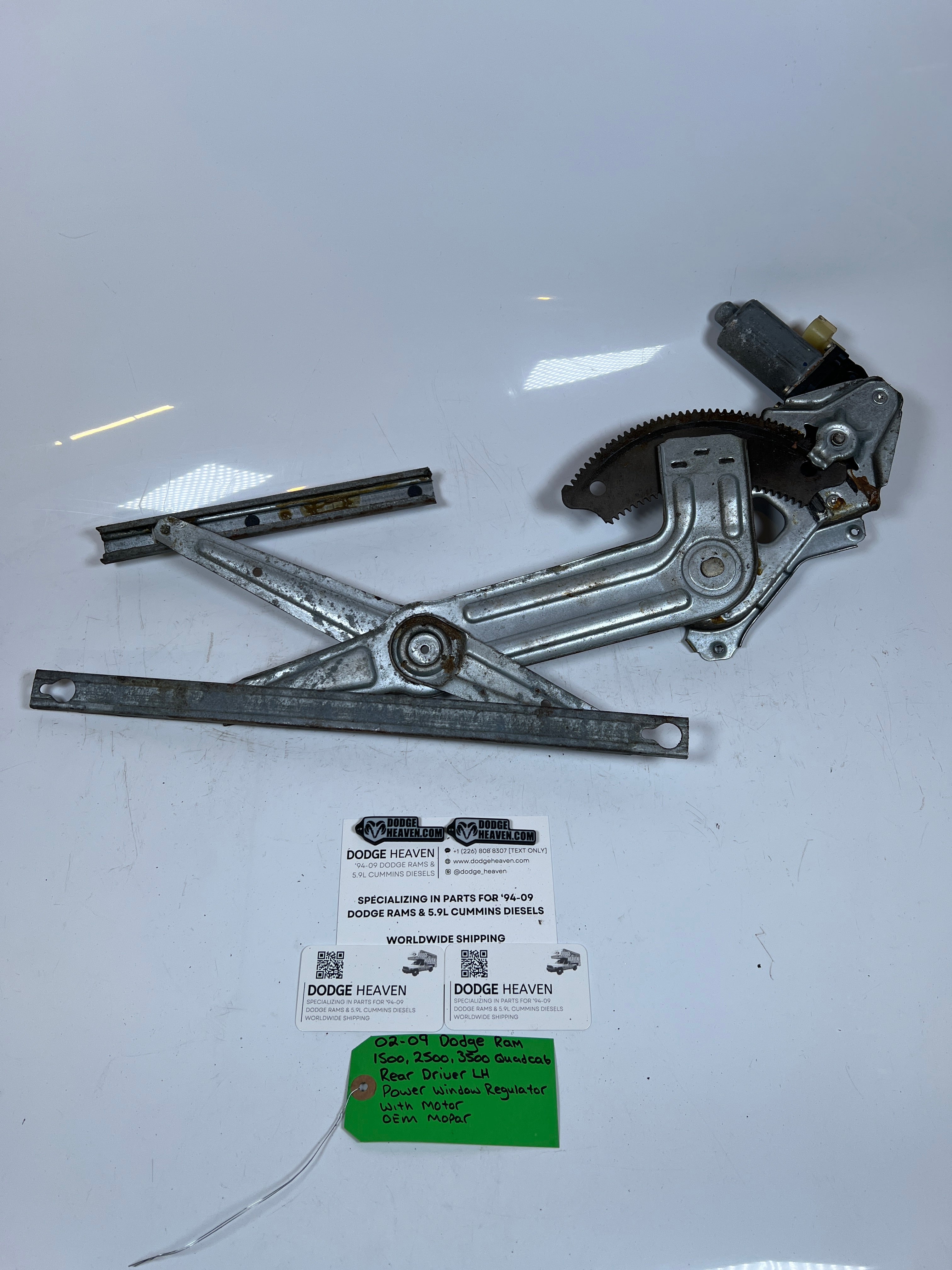 2002-2009 Dodge Ram 1500-3500 Quad Cab Rear Driver LH Power Window Regulator